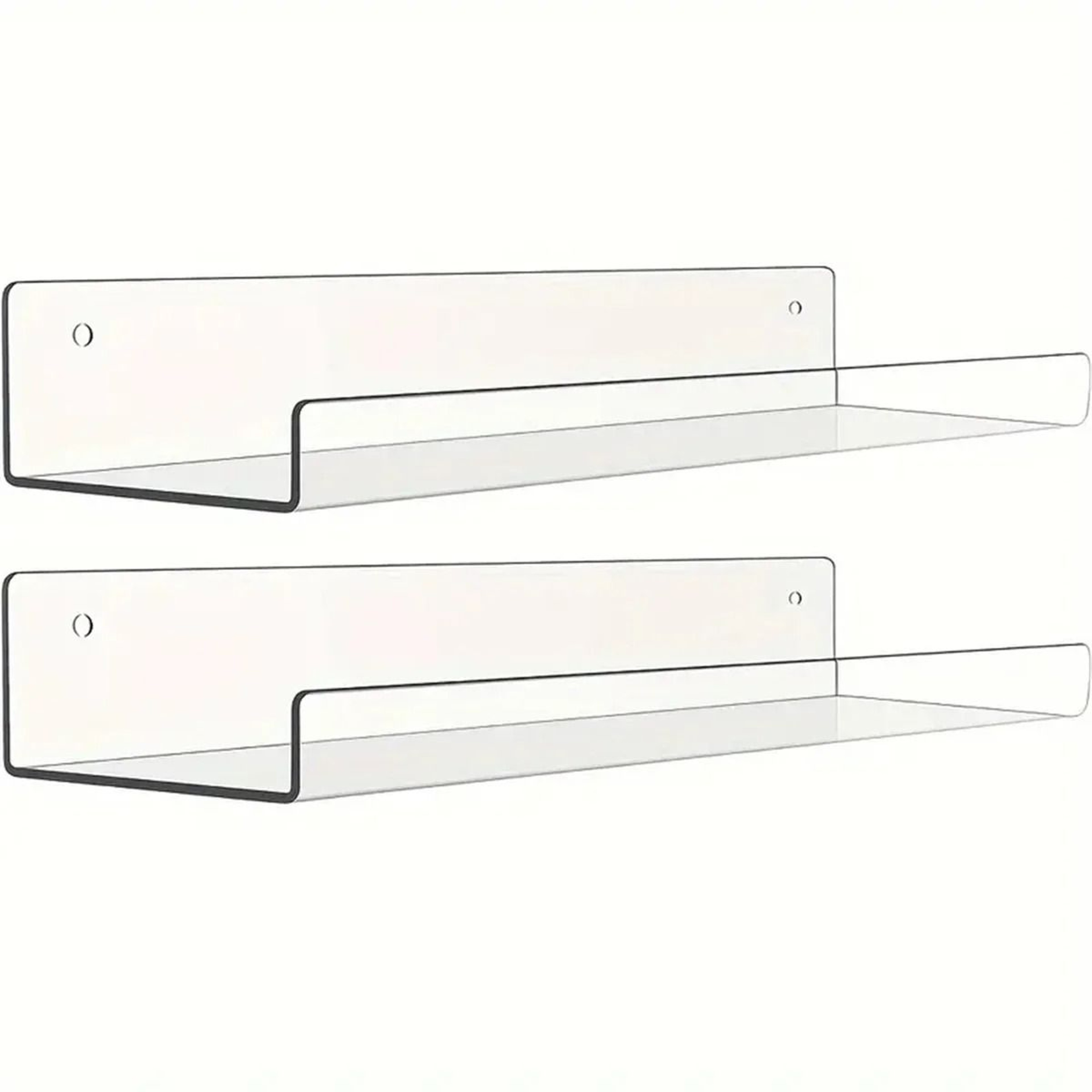 Clear Acrylic Wall Shelf Set 5