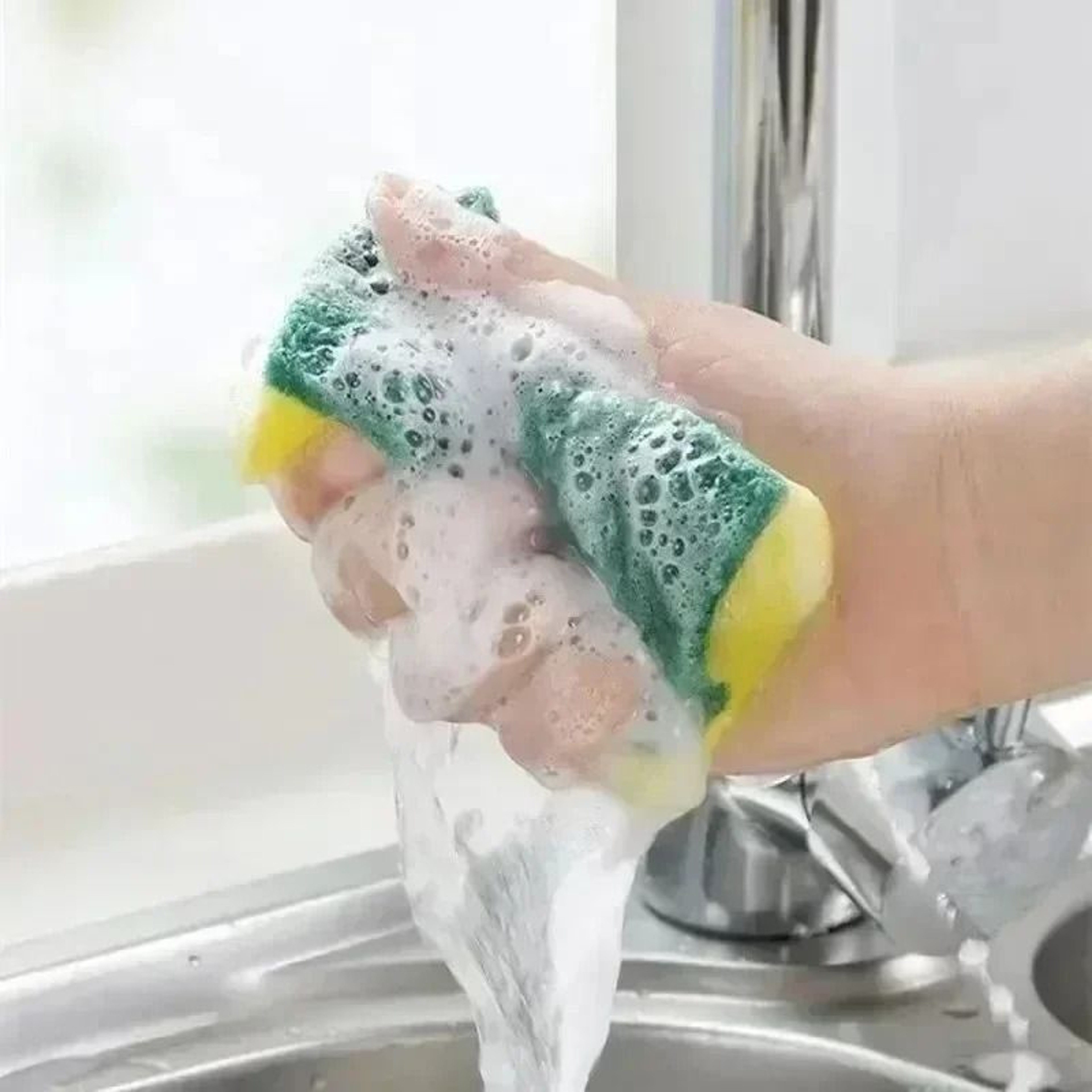 Kitchen Dishwashing Sponge Pad Set 3