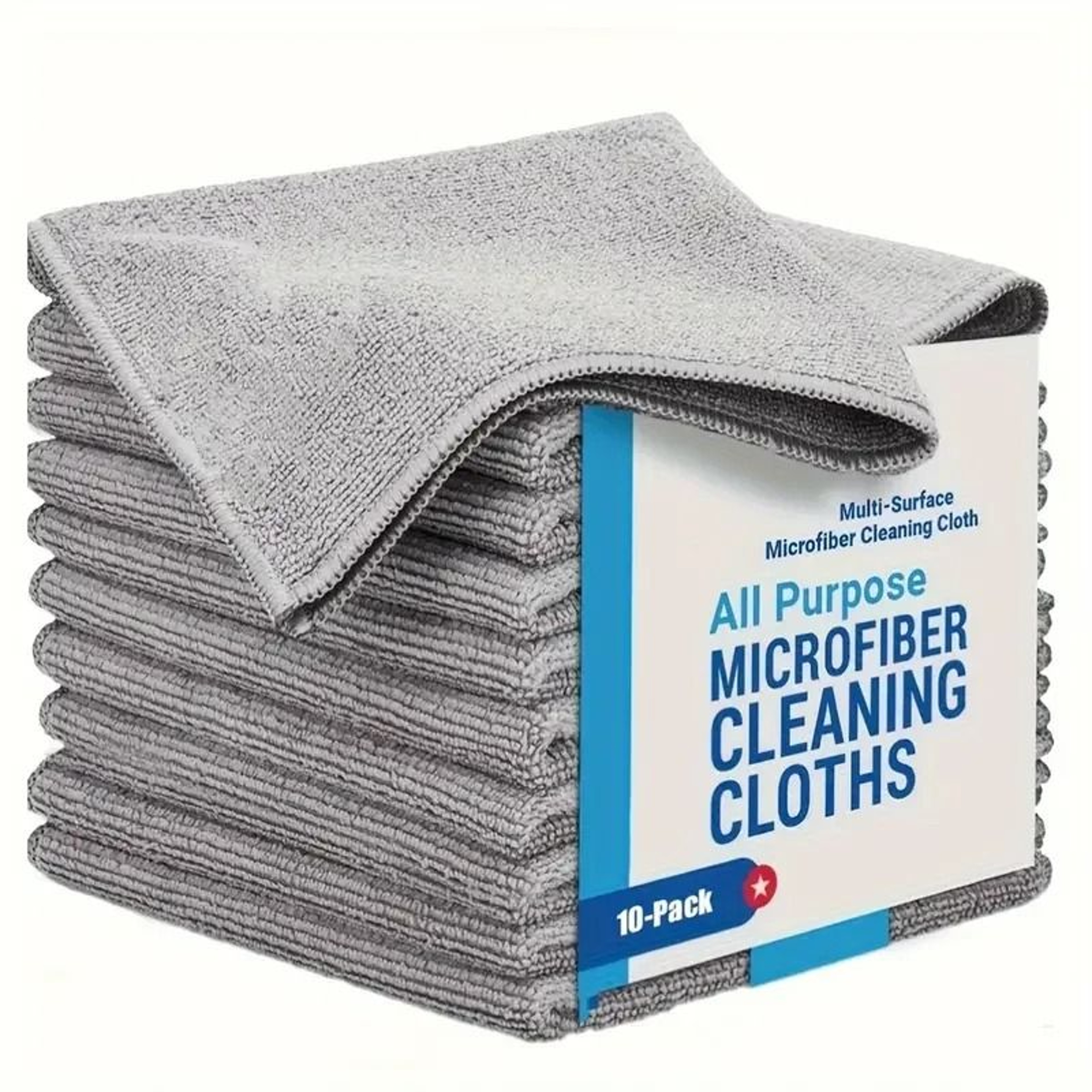 Gray Bamboo Charcoal Absorbent Kitchen Dishcloths 6