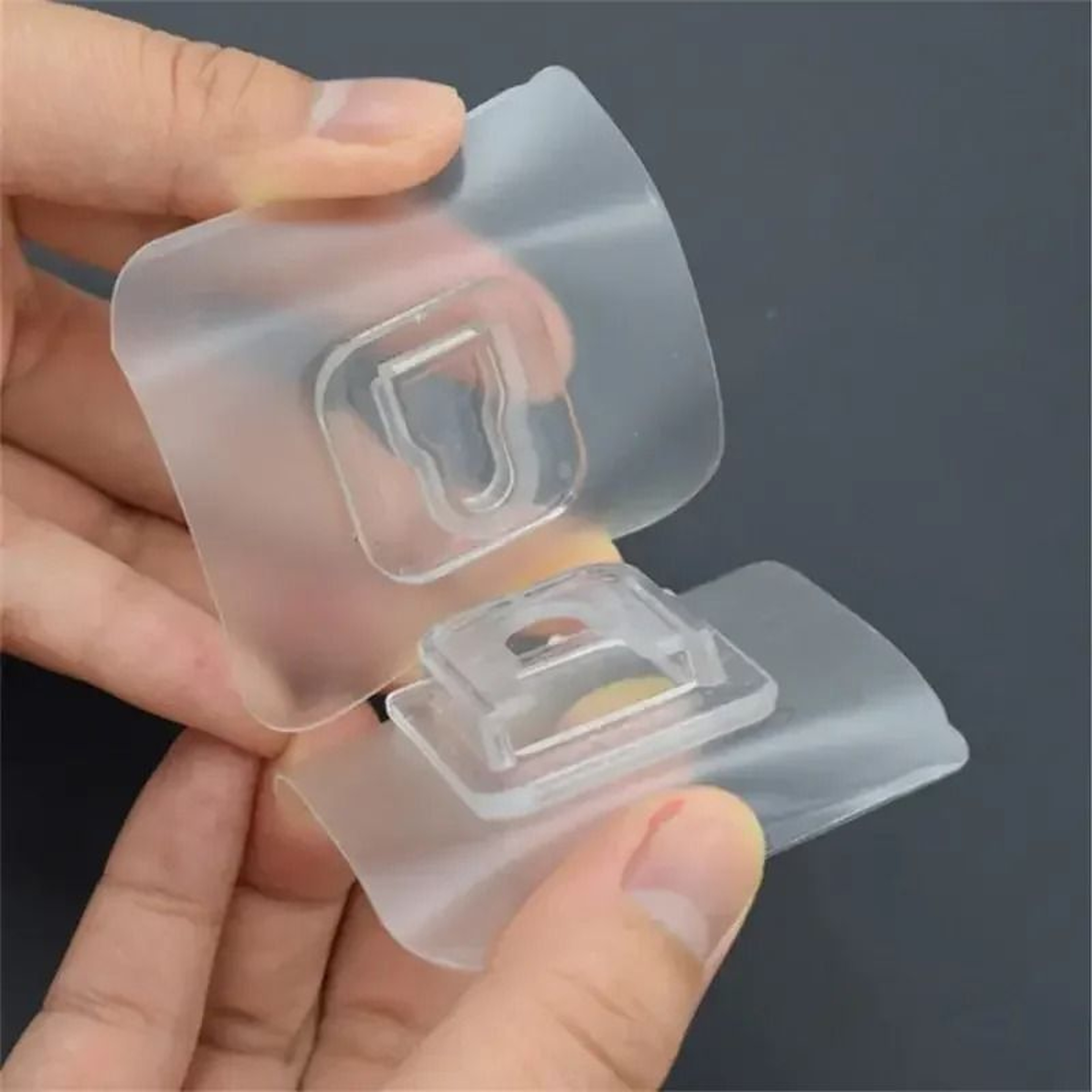 Transparent Double Sided Adhesive Wall Hooks For Kitchen And Bathroom 1