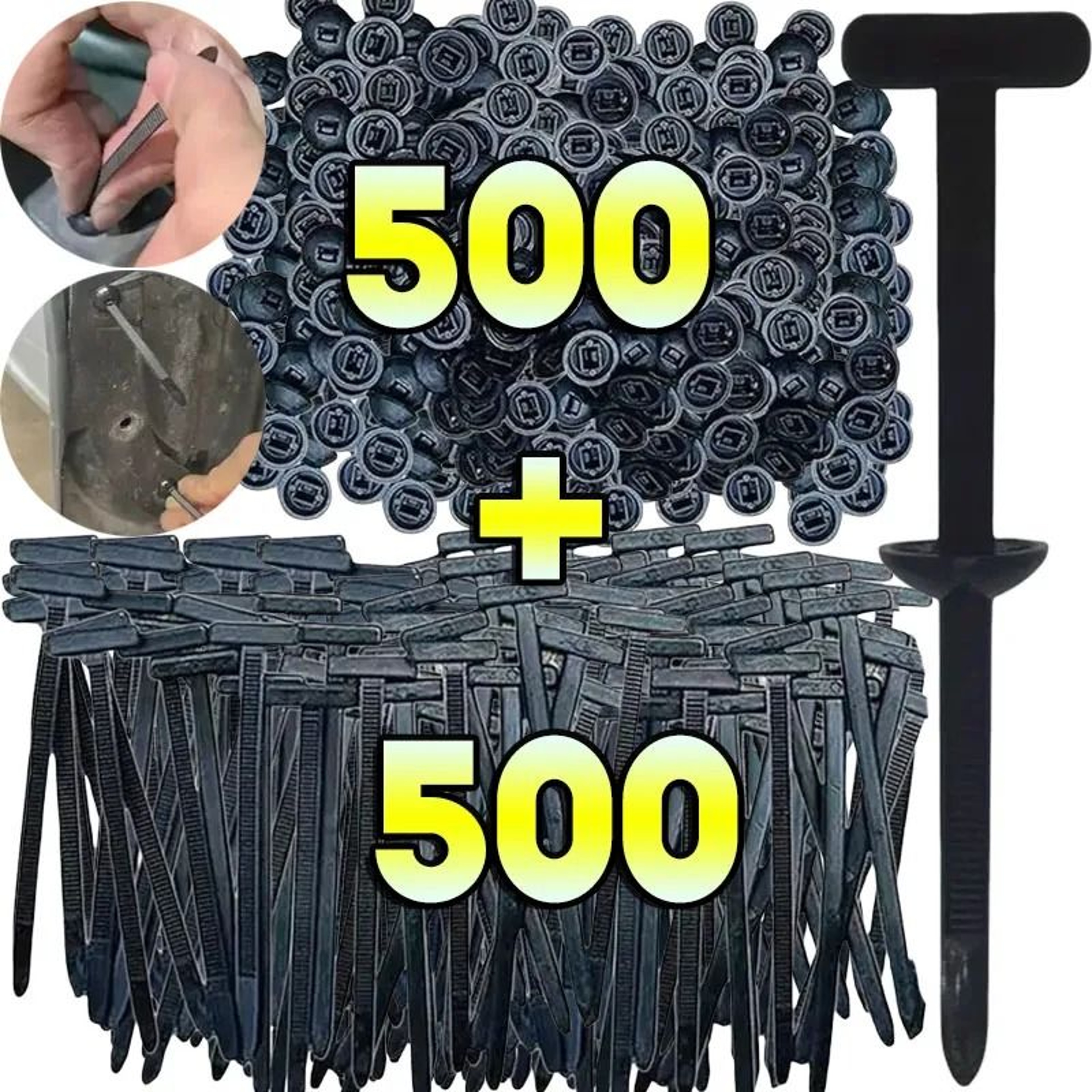 Nylon Auto Fastener Clips Cable Tie Buckle Wire Management Clips 0