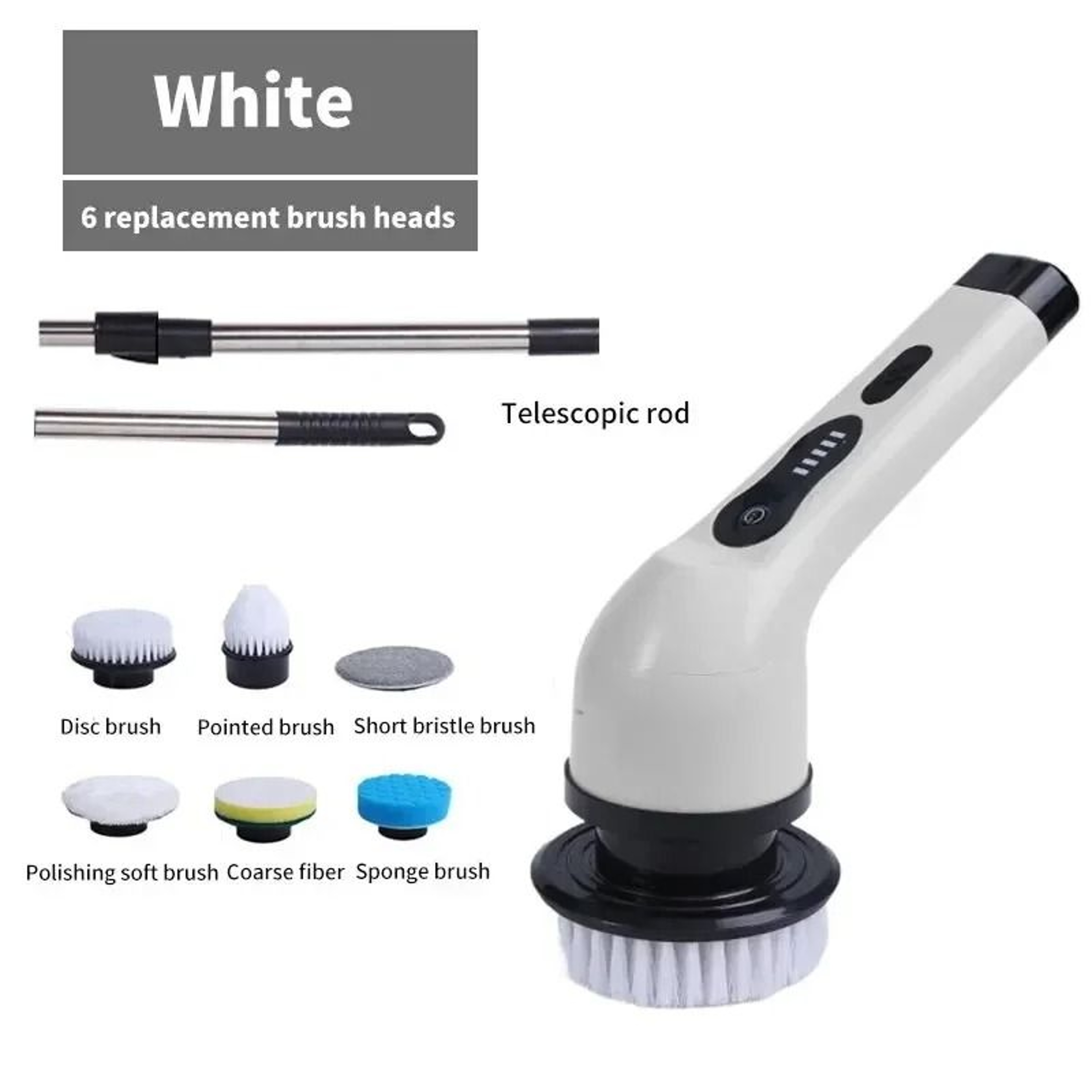 Wireless Electric Cleaning Brush Multifunction Rotating Scrubber 9