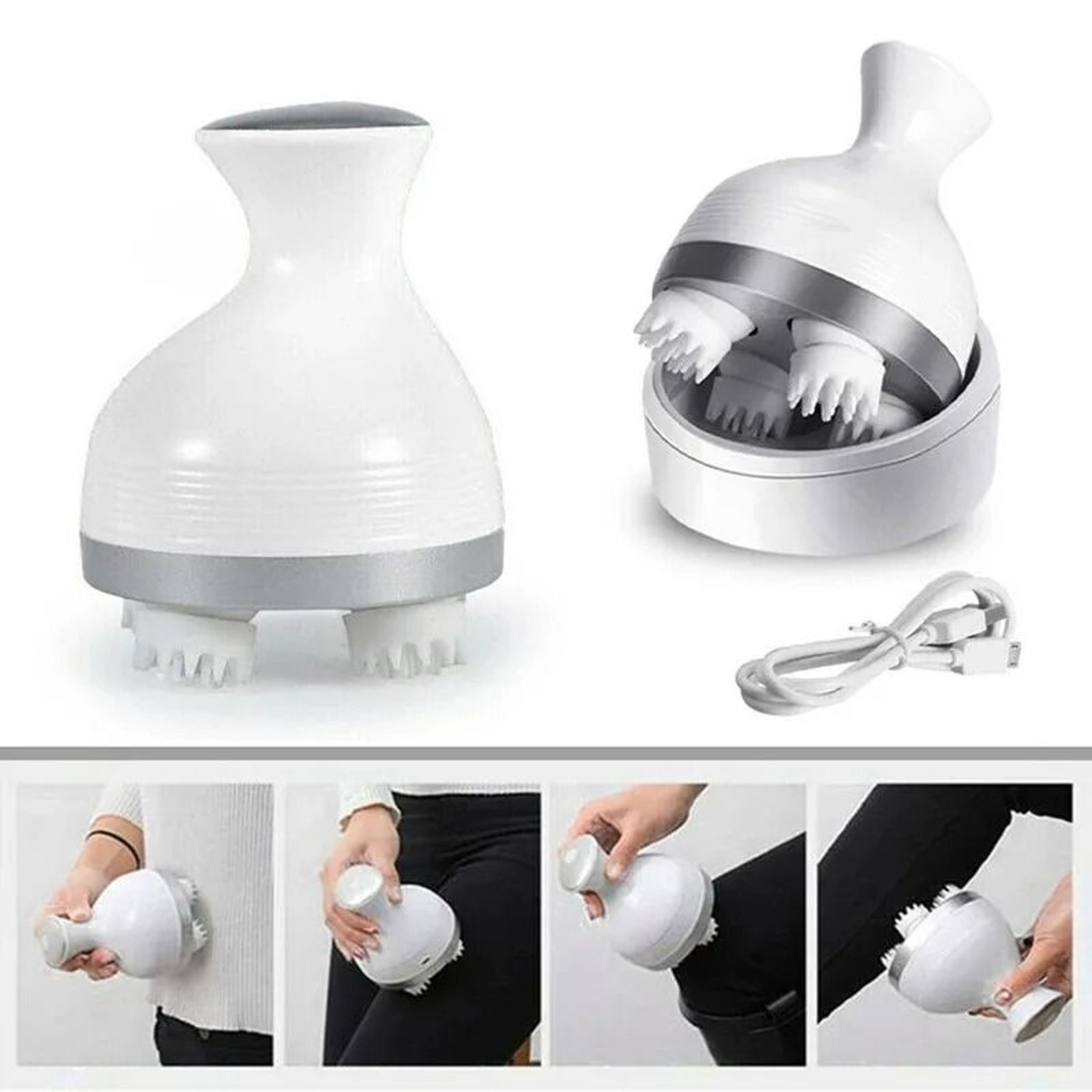 Cordless Electric Scalp Massager Handheld Kneading Head Massager 1