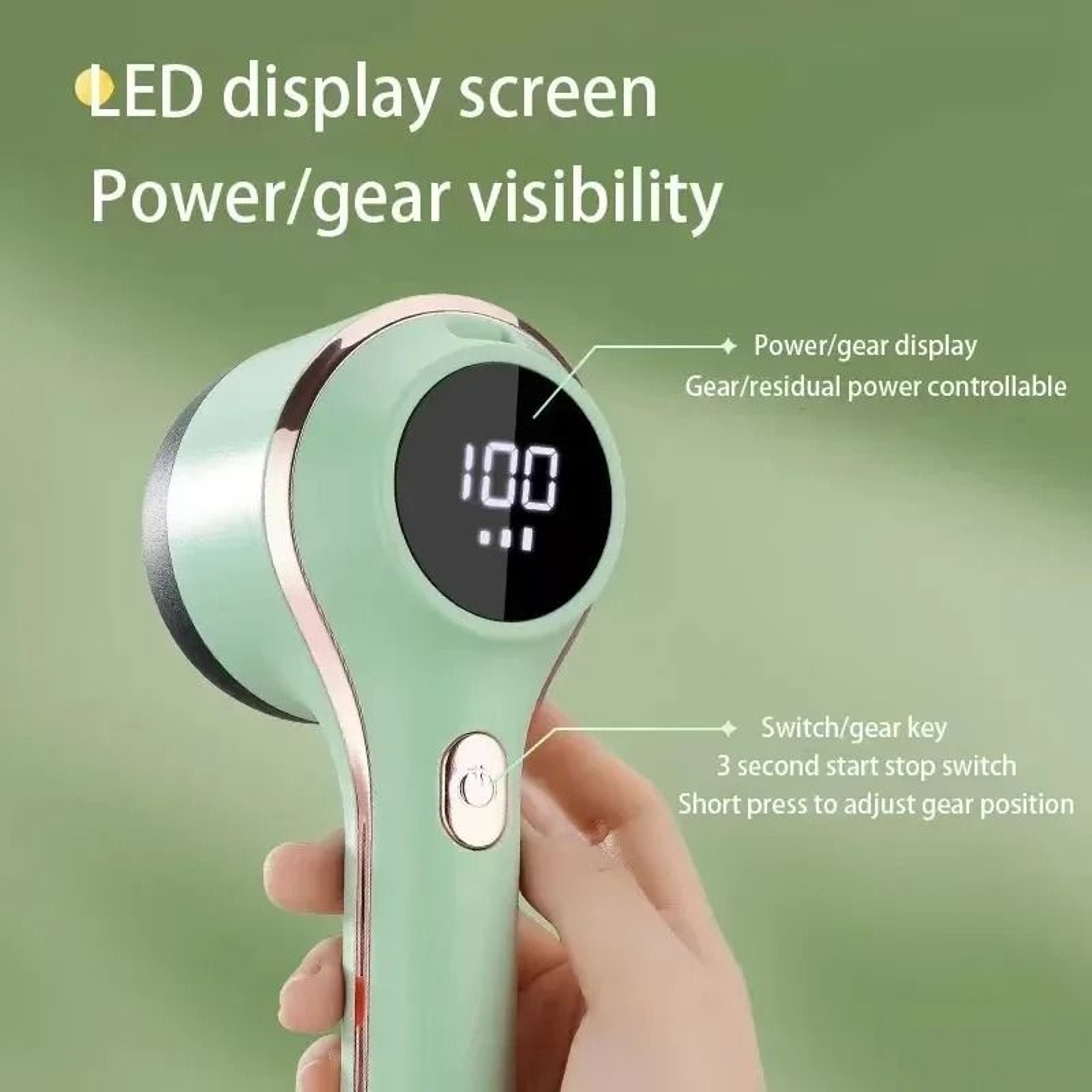 Rechargeable Fabric Lint Remover With LED Display 2