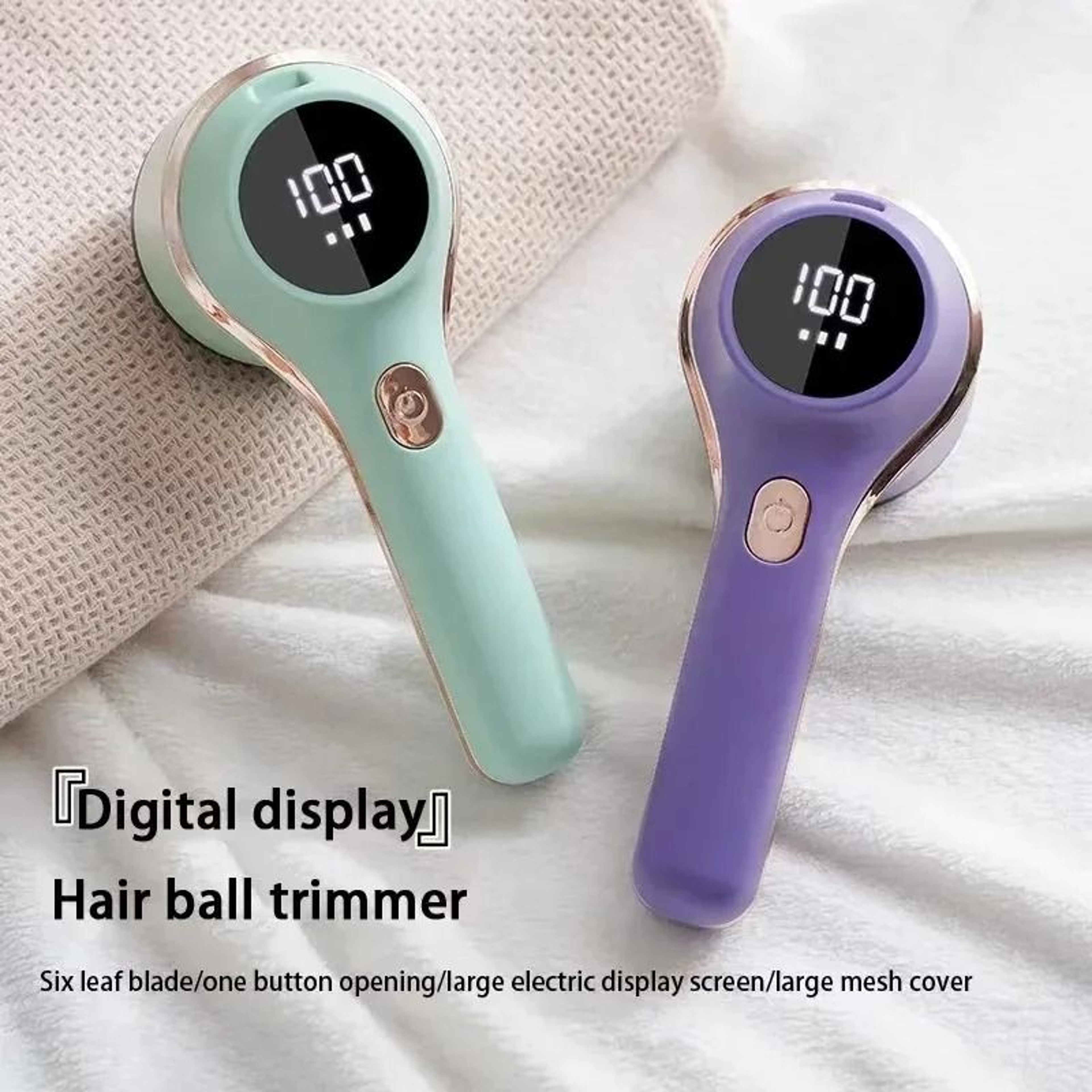 Rechargeable Fabric Lint Remover With LED Display 3