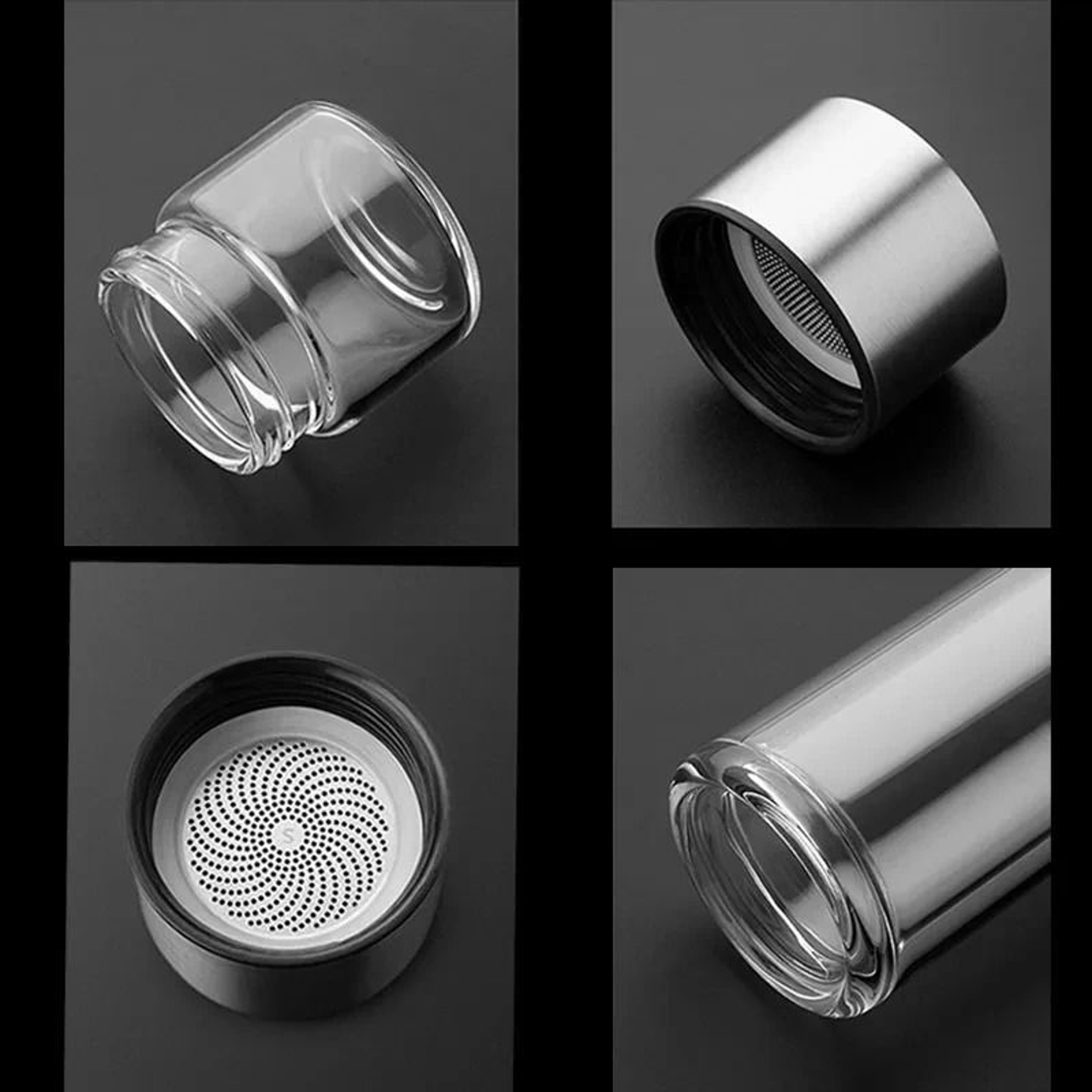 Double Wall Glass Tea Tumbler With Infuser 4