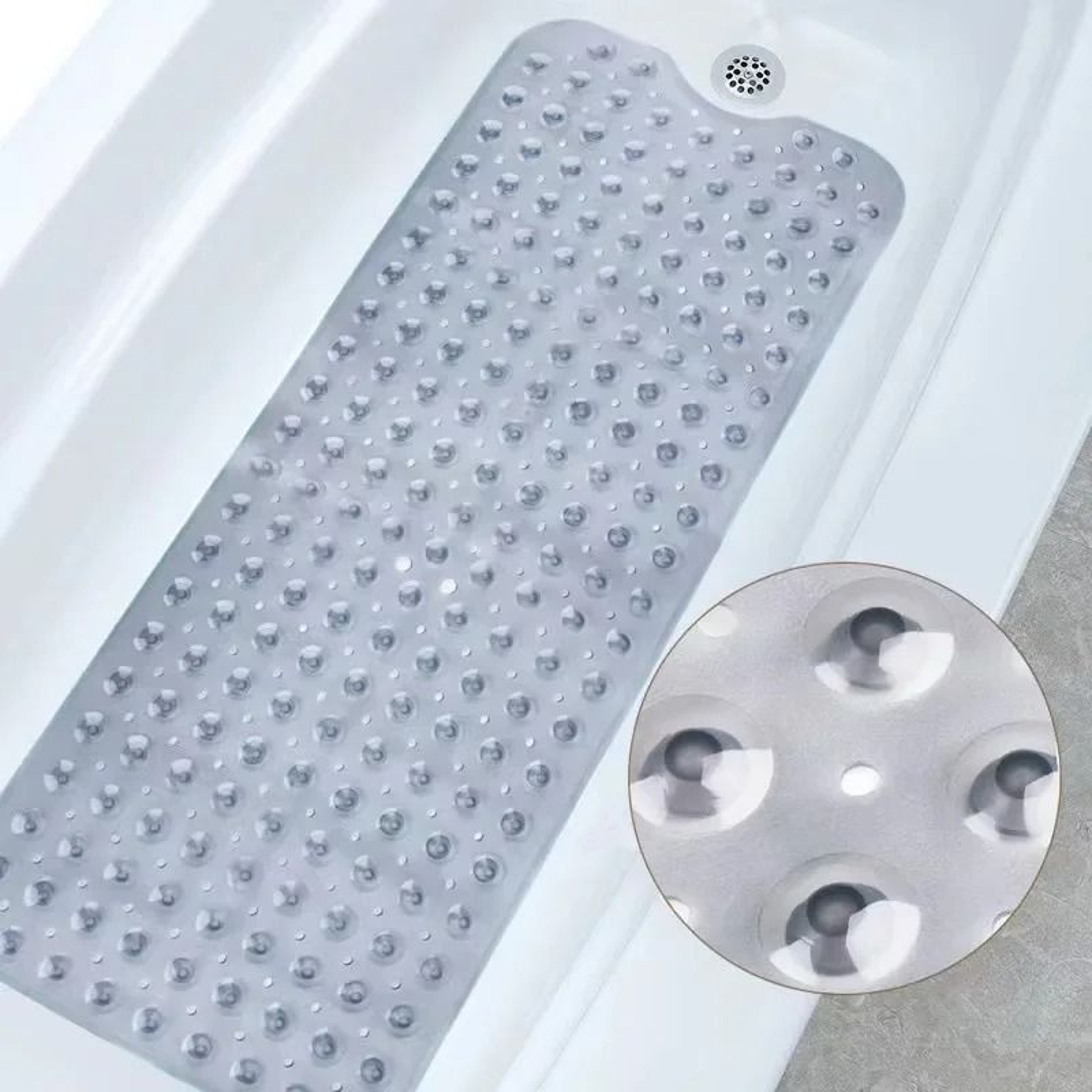 Non Slip PVC Bathtub Mat With Suction Cups 13