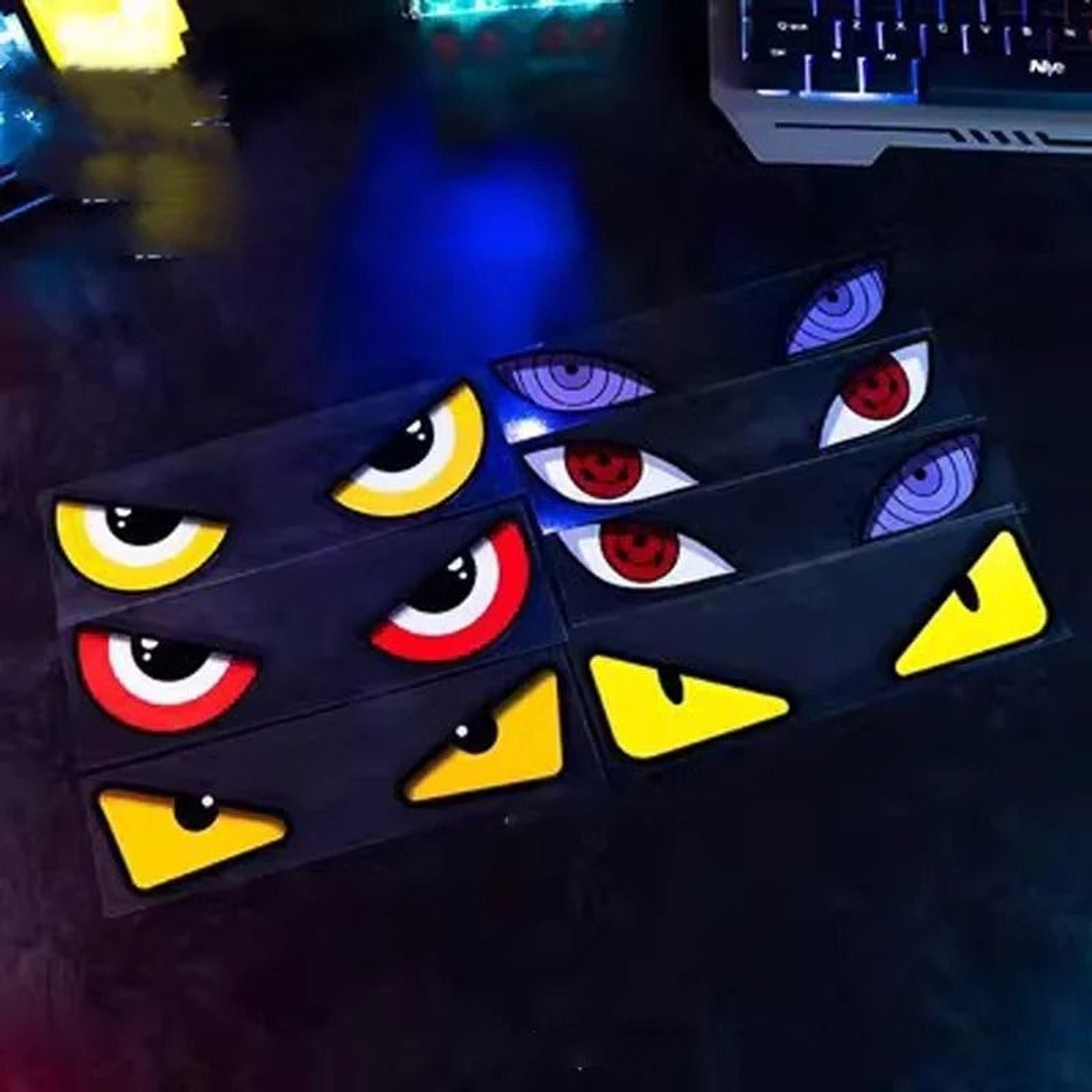 Reflective Devil Eye Car Sticker 1