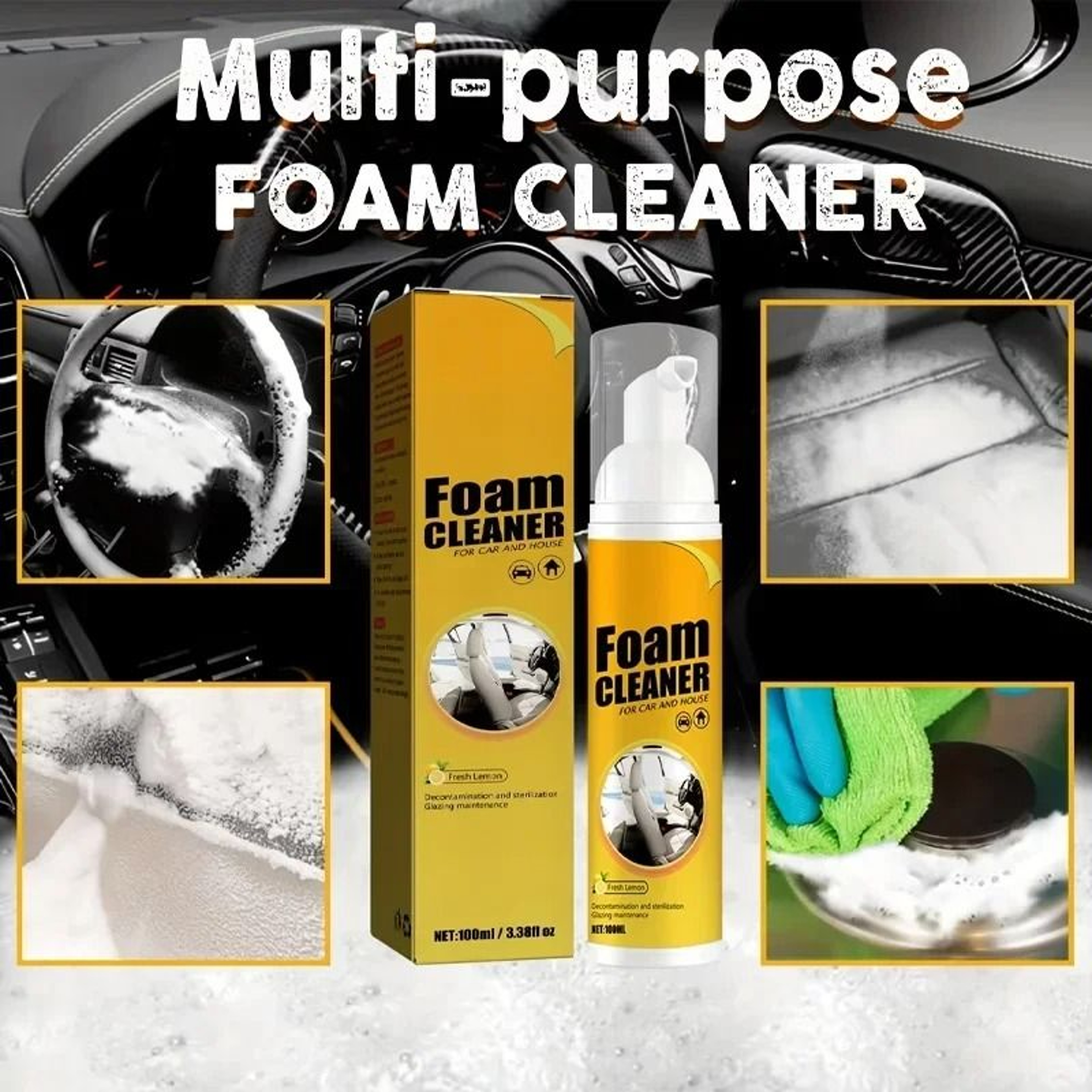 Deep Clean Multi Surface Automobile Foam Rinse 4