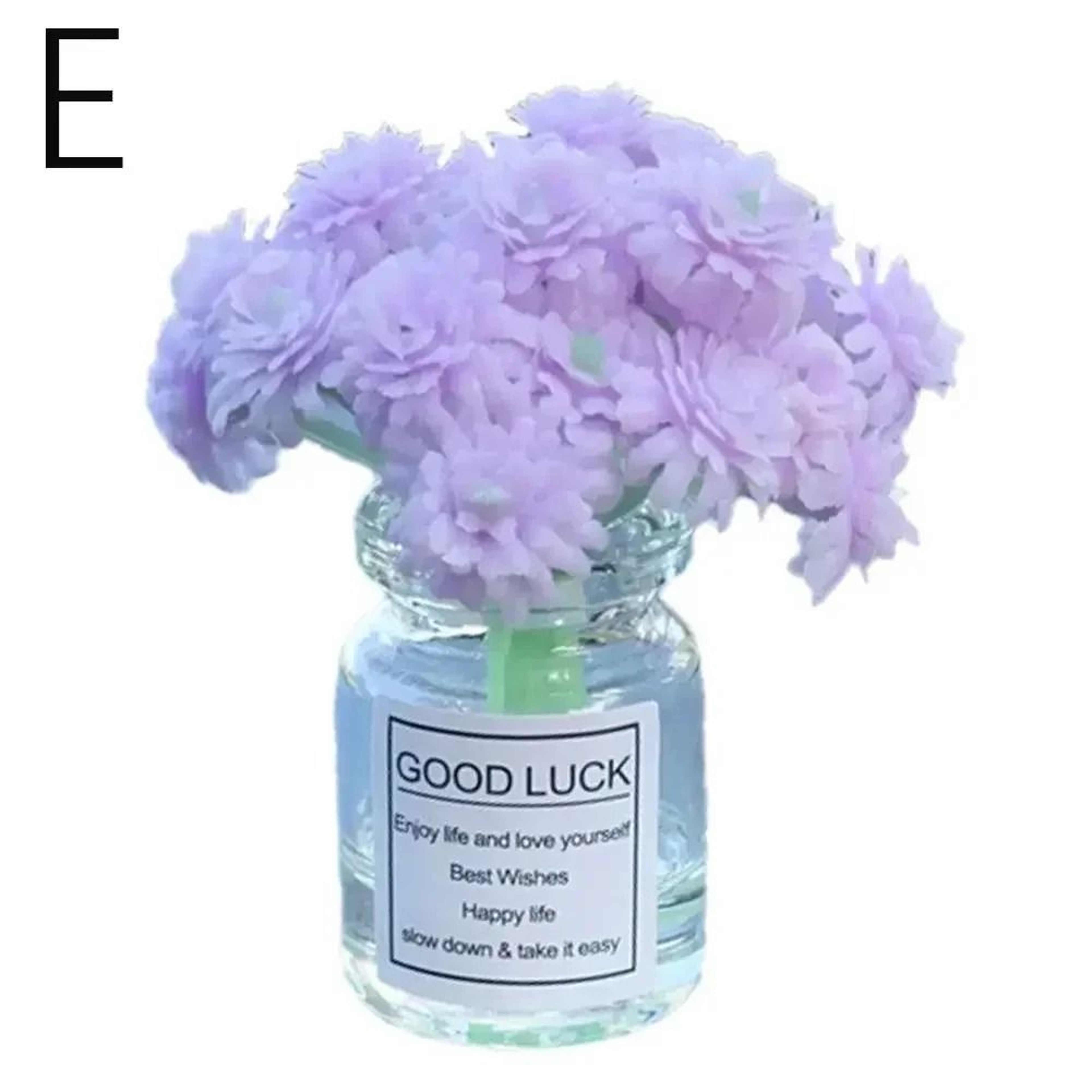 Mini Vase Car Air Vent Aromatherapy Diffuser Clip With Simulated Flowers 11