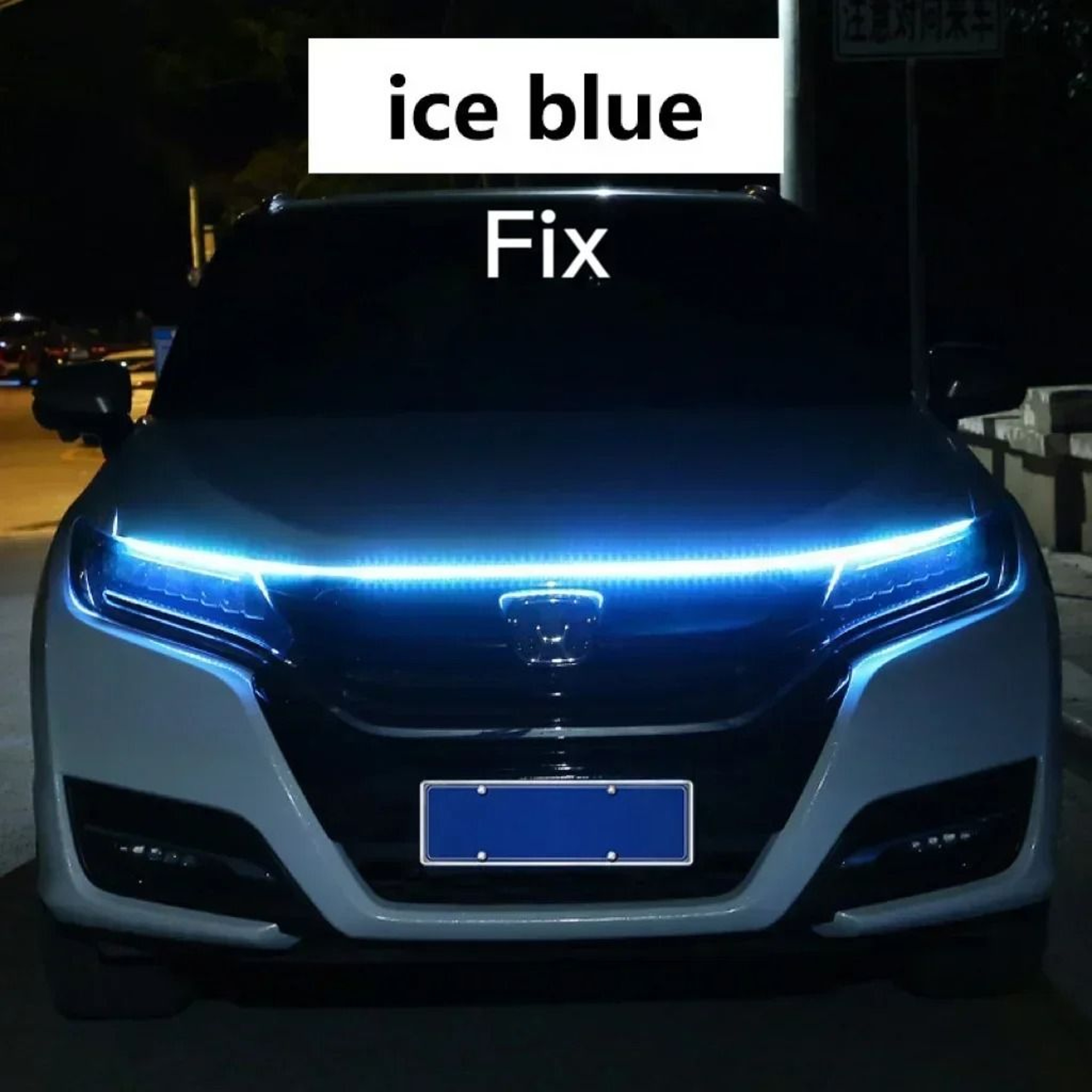 Dynamic LED Car Hood Light Strip With Startup Scan Daytime Running Light 7