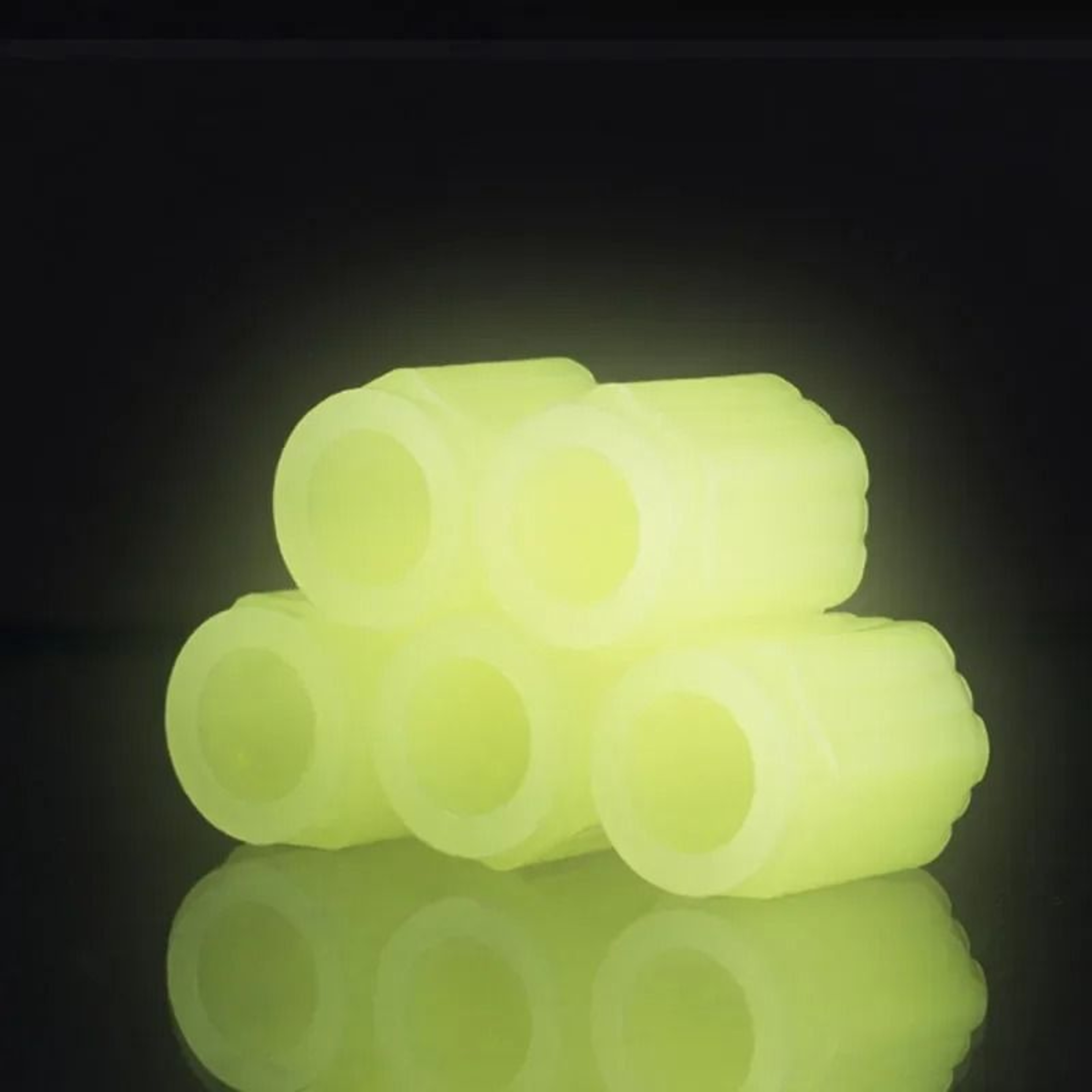 Glow In The Dark Hexagonal Tire Valve Stem Caps For Cars Motorcycles And Bicycles 17