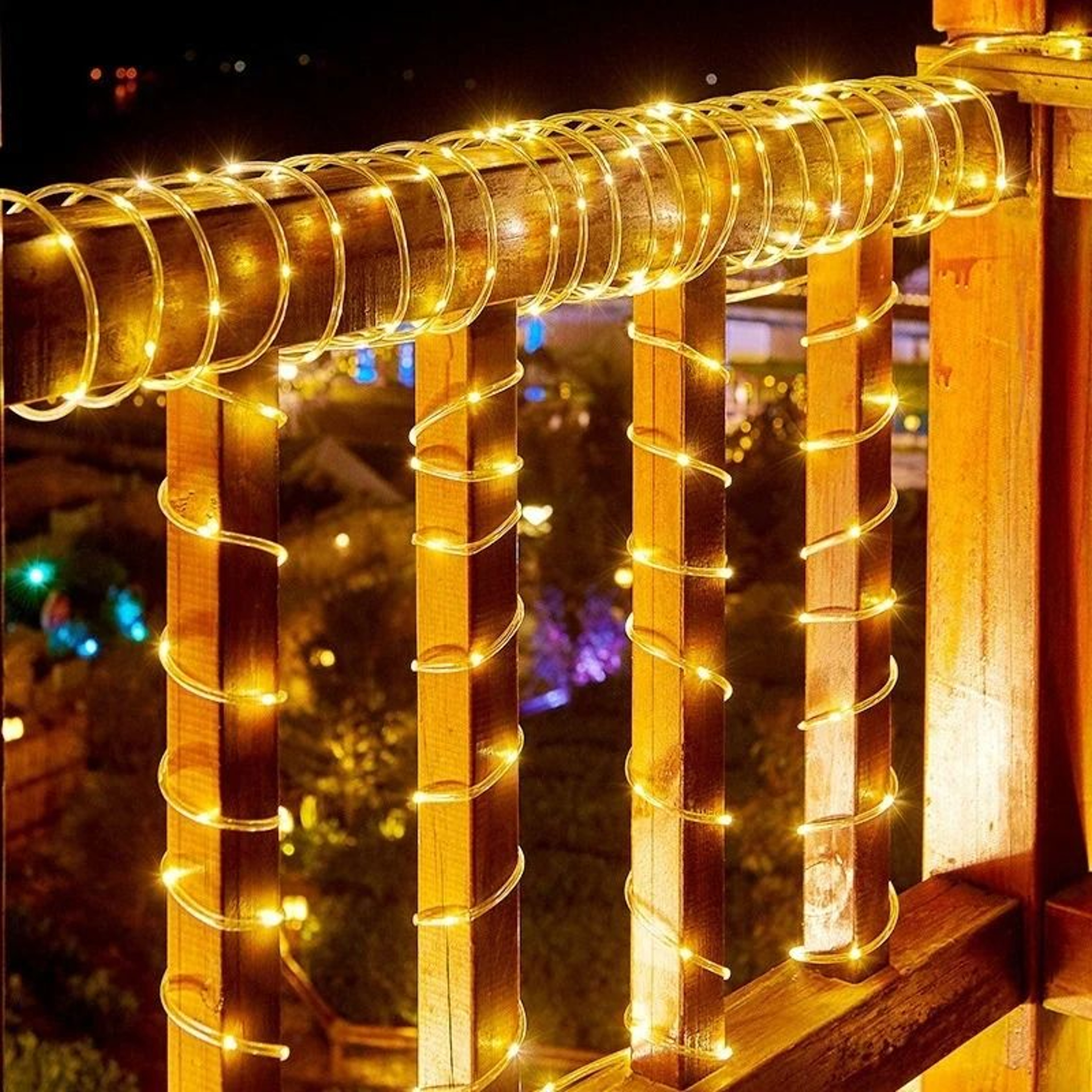 Solar LED Rope Lights Waterproof Outdoor String Lights With 8 Lighting Modes 3