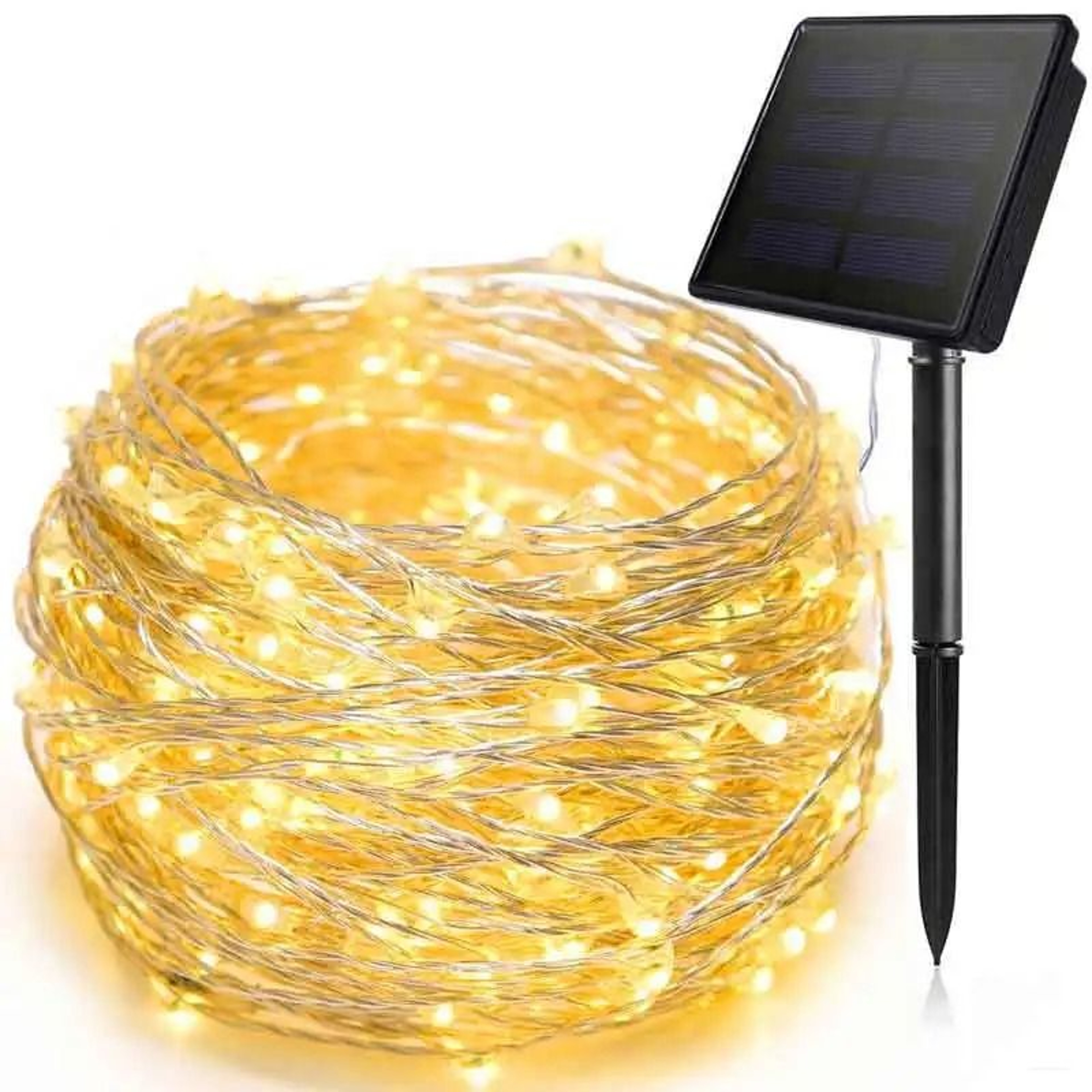 100 LED Solar Fairy String Lights Waterproof Copper Wire Outdoor Garden Lights 5