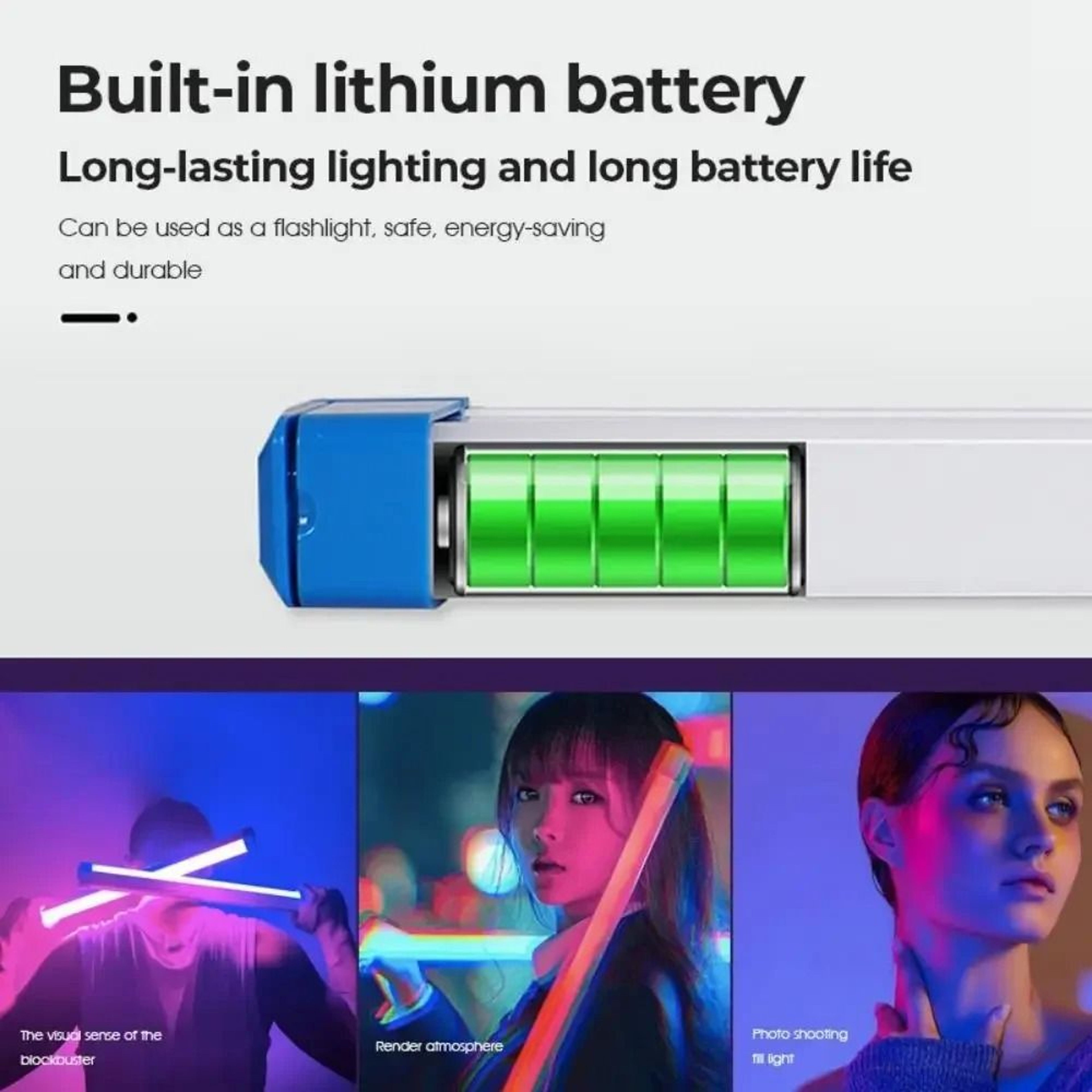RGB USB Tube Light Bar Ambient LED Stick Lamp For Bedroom Gaming Photography 2