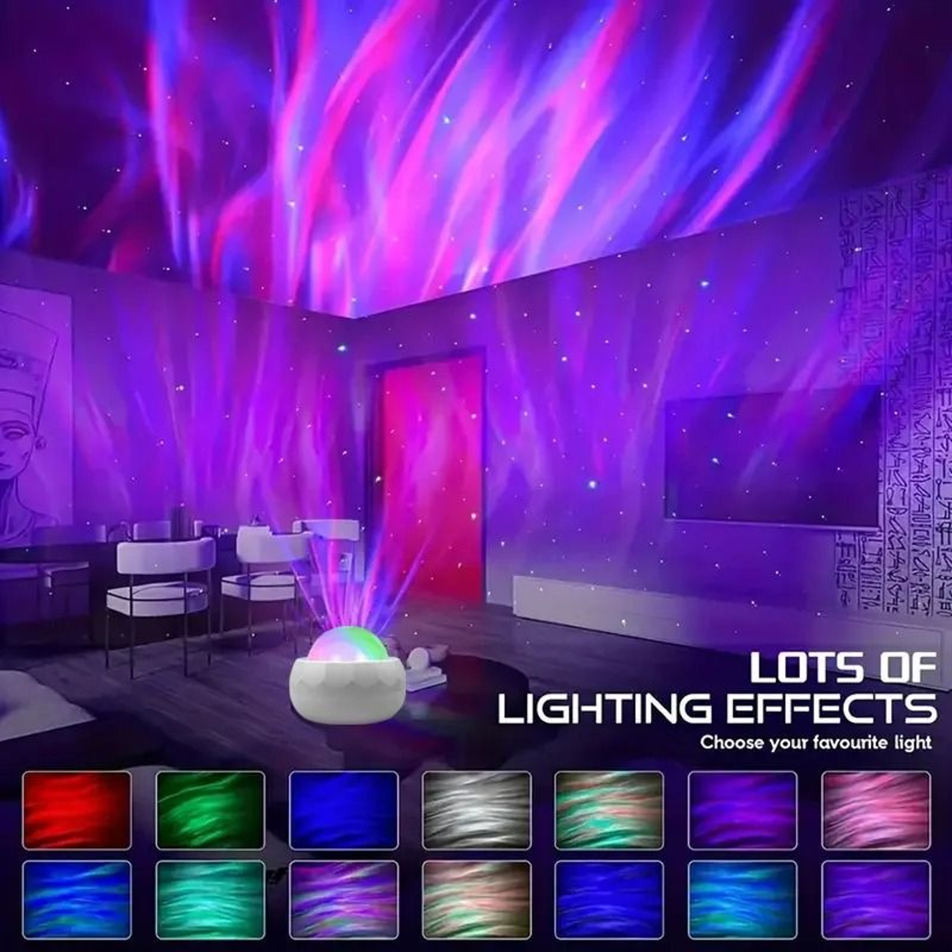 Northern Lights Aurora Star Projector LED Galaxy Night Light For Bedroom And Party Decor 4