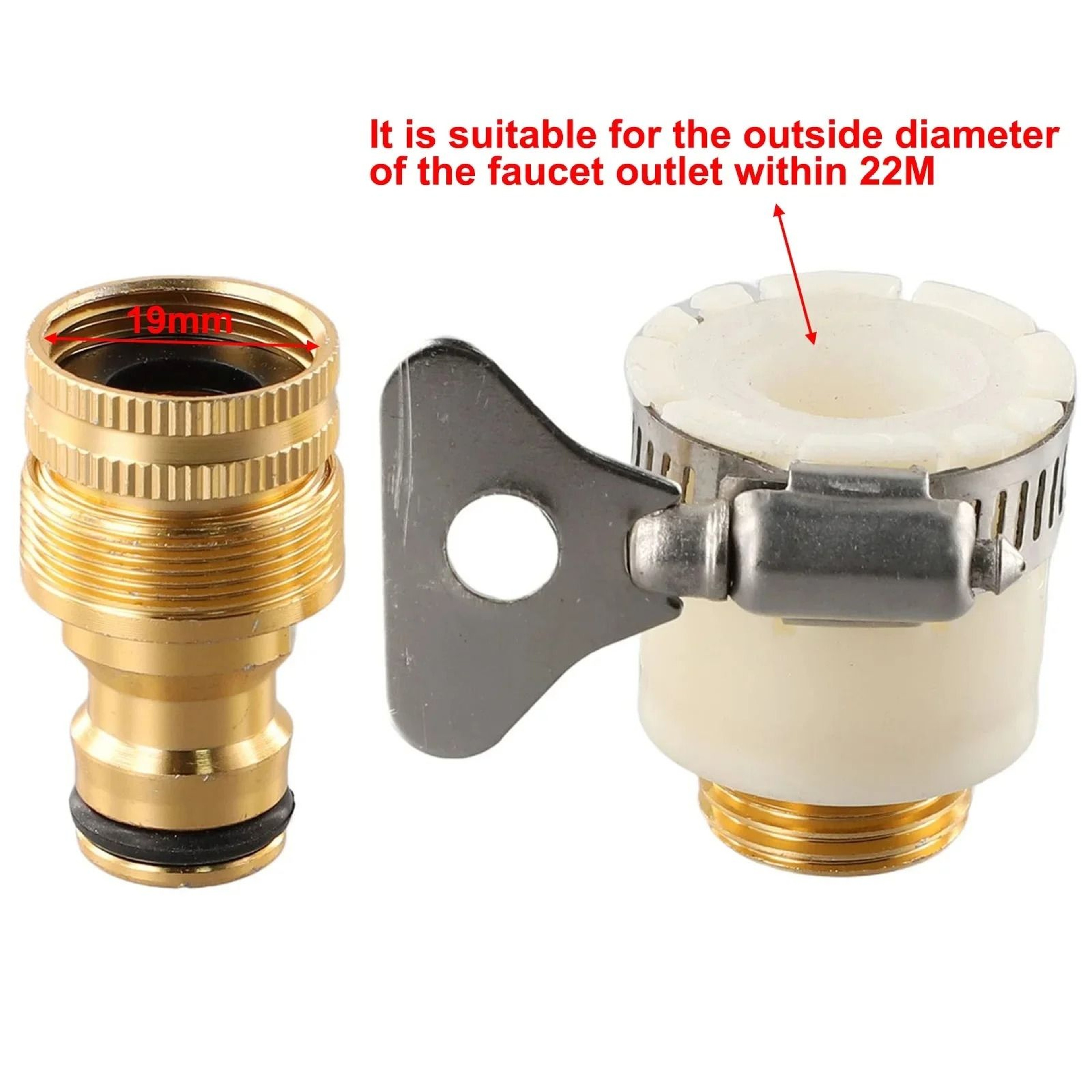 Universal Garden Hose Tap Adapter Faucet Connector For Water Hose Pipe Fittings 3