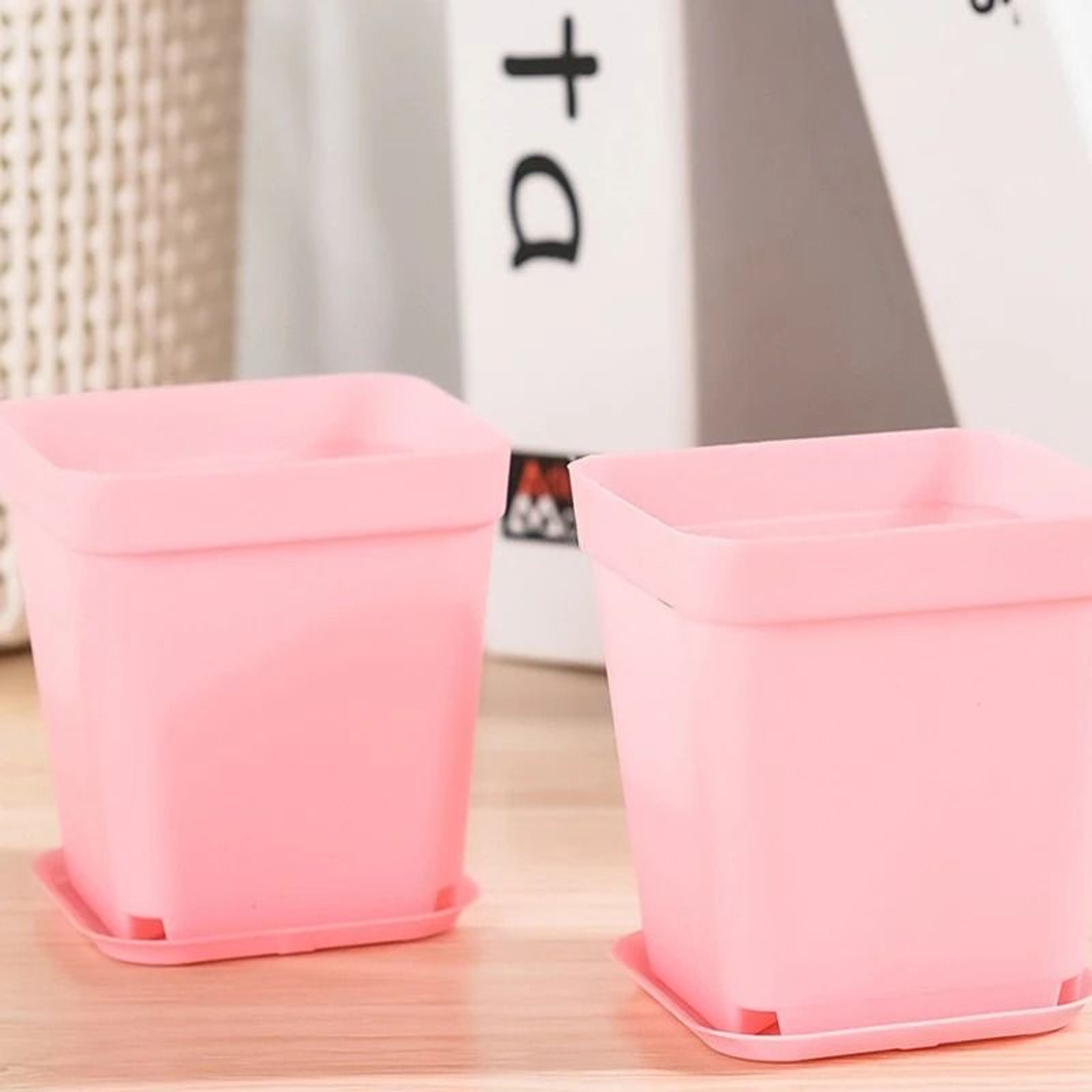 20 Piece Mini Colorful Succulent Plant Pots Set Indoor Outdoor Planters With Drain Trays For Cactus 2
