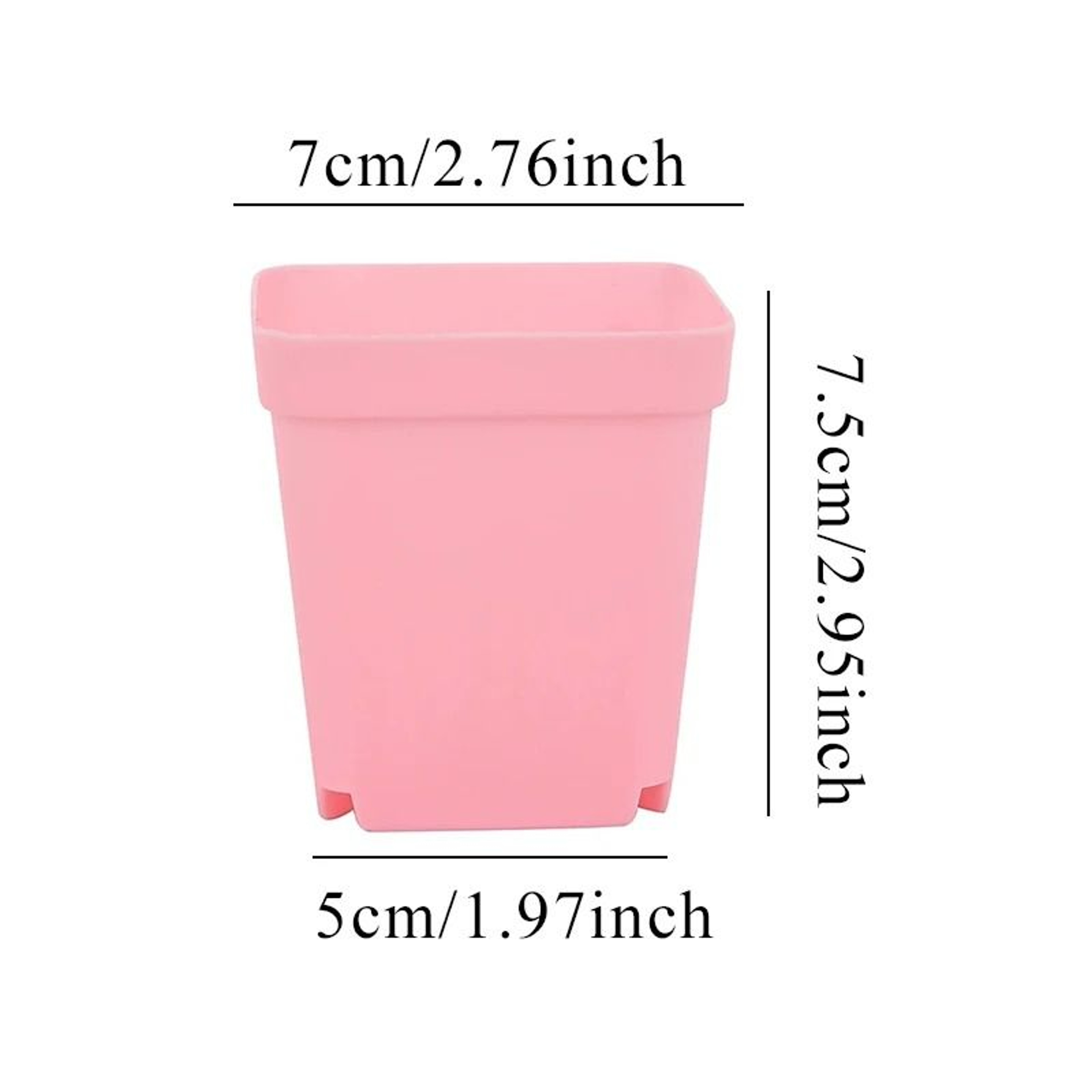 20 Piece Mini Colorful Succulent Plant Pots Set Indoor Outdoor Planters with Drain Trays for Cactus Herbs and Small Flow – view 8