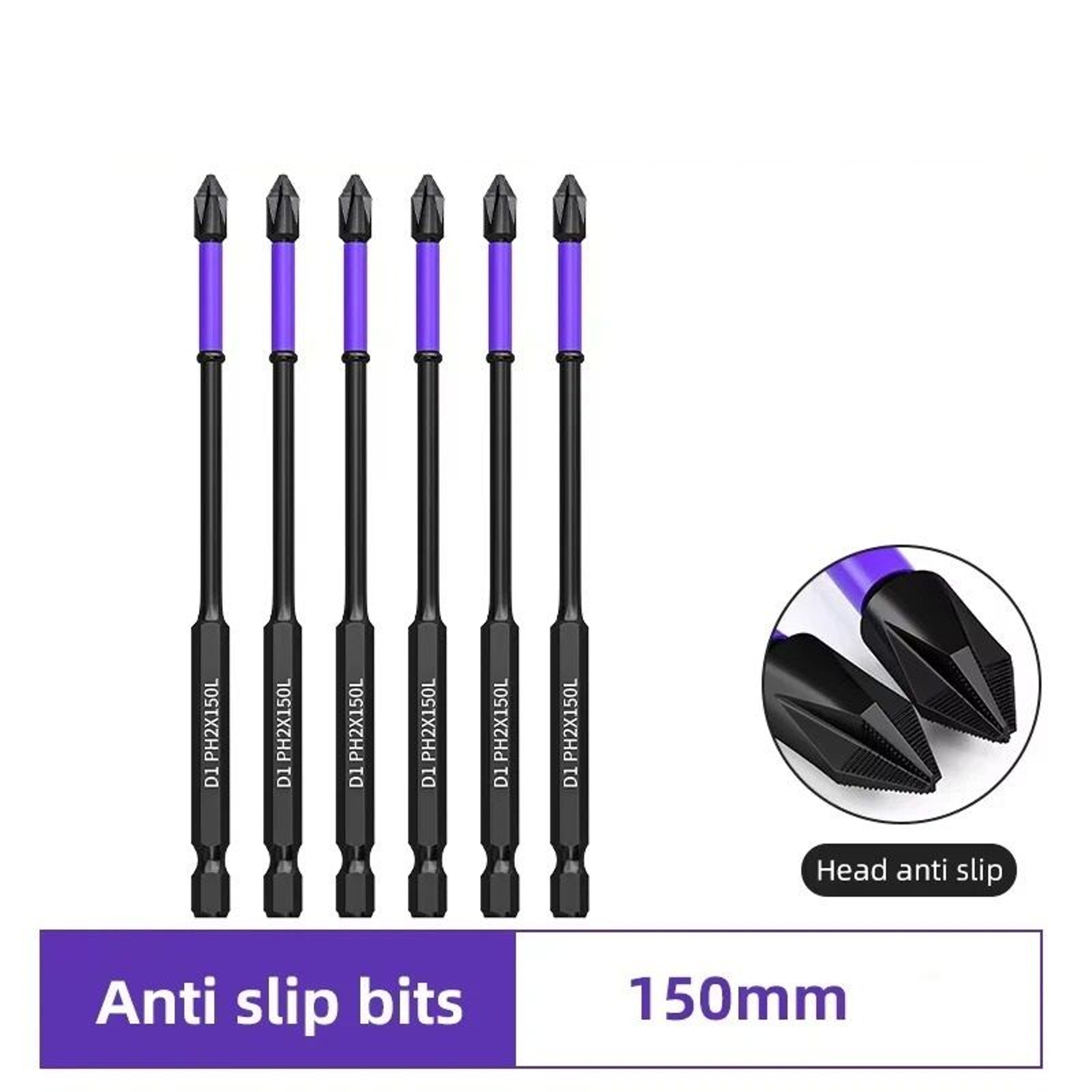 Product Name 2 Pack Magnetic Phillips Screwdriver Bit Set PH2 1 Inch To 6 Inch 6