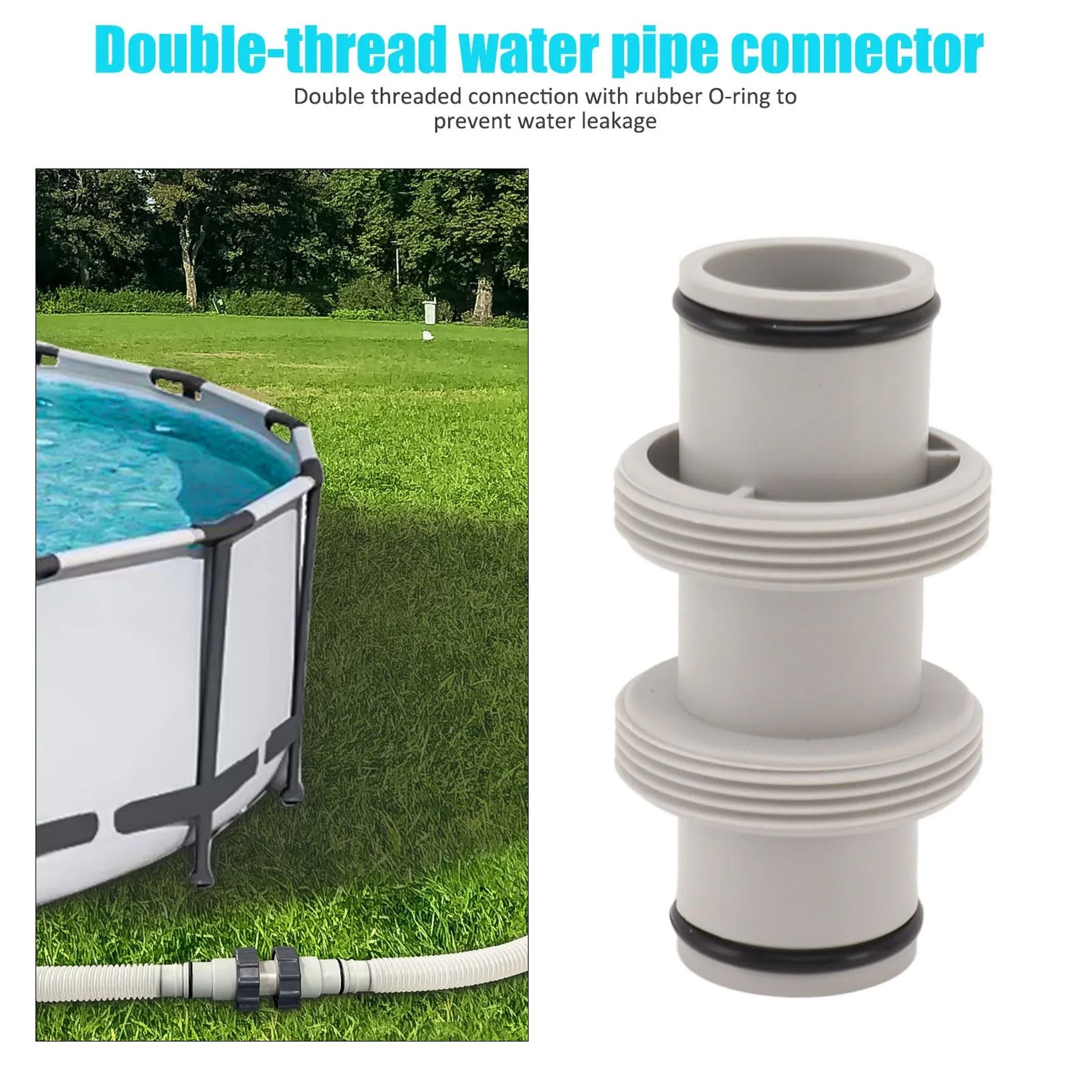 Pool Hose Connector 15 Inch Straight Adapter For Above Ground Pool Systems 2