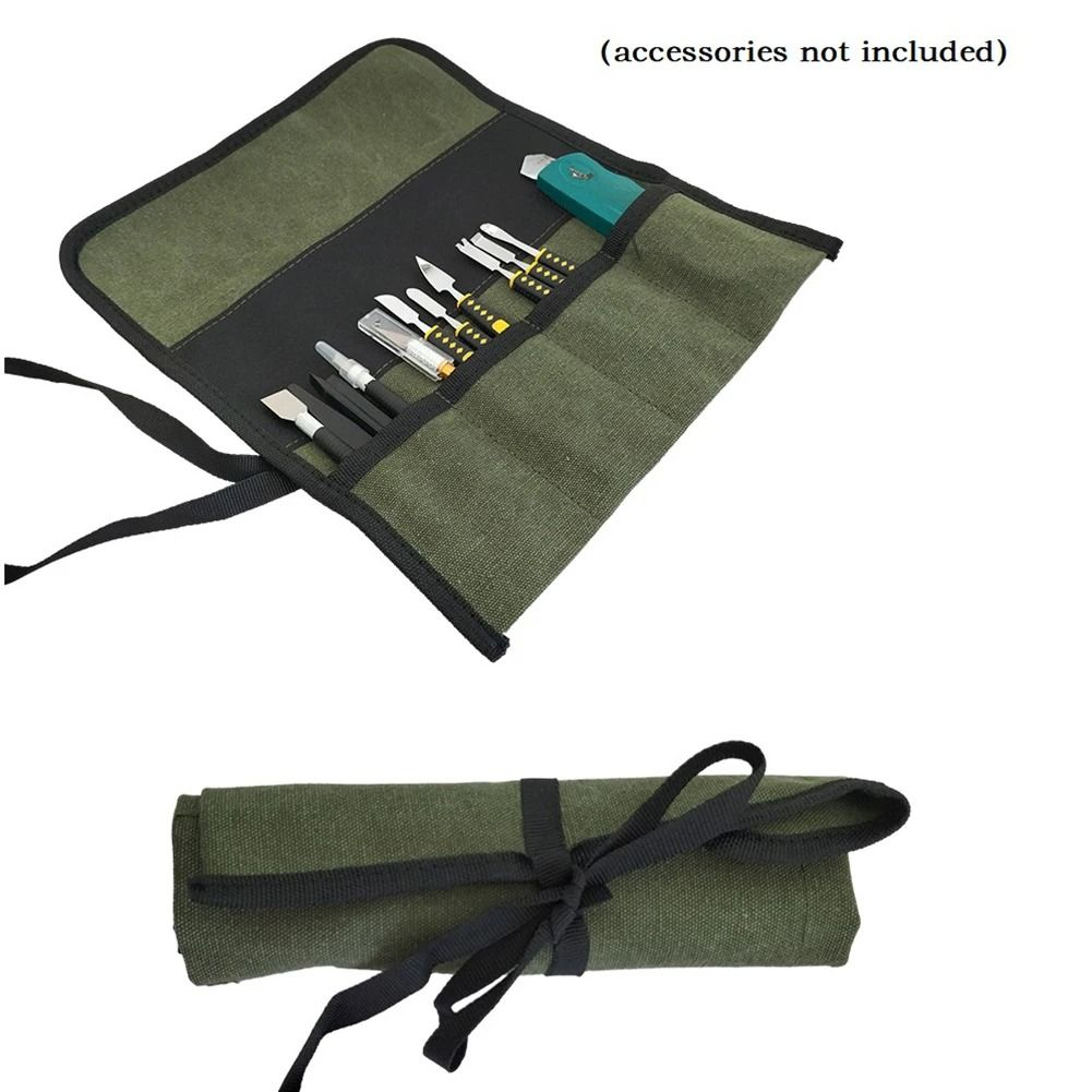 Multi Pocket Roll Up Tool Bag For Organized Storage And Easy Carry 2