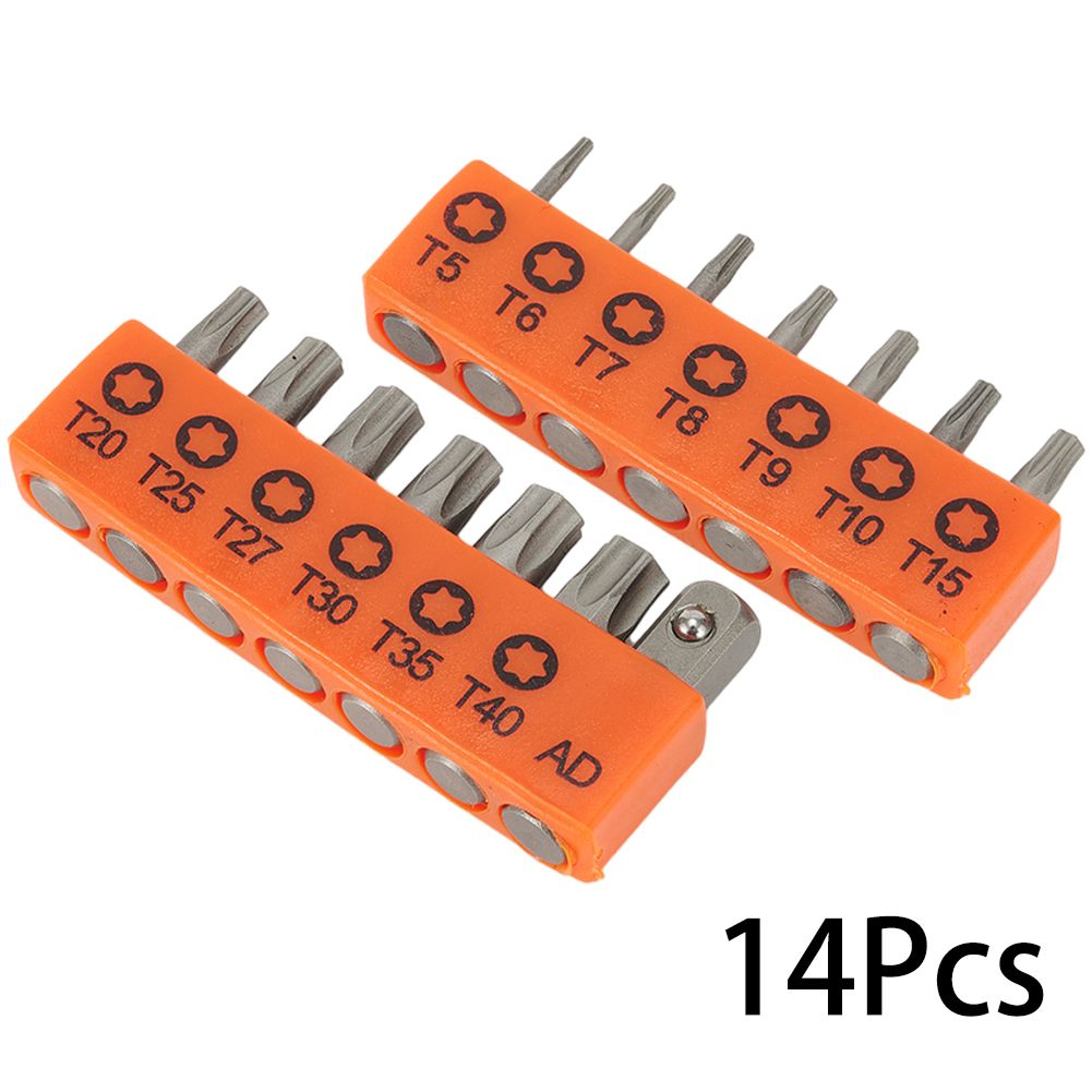 14PCS TORX SCREWDRIVER BIT SET T5 T40 1 4 INCH HEX SECURITY STAR BIT SET 2