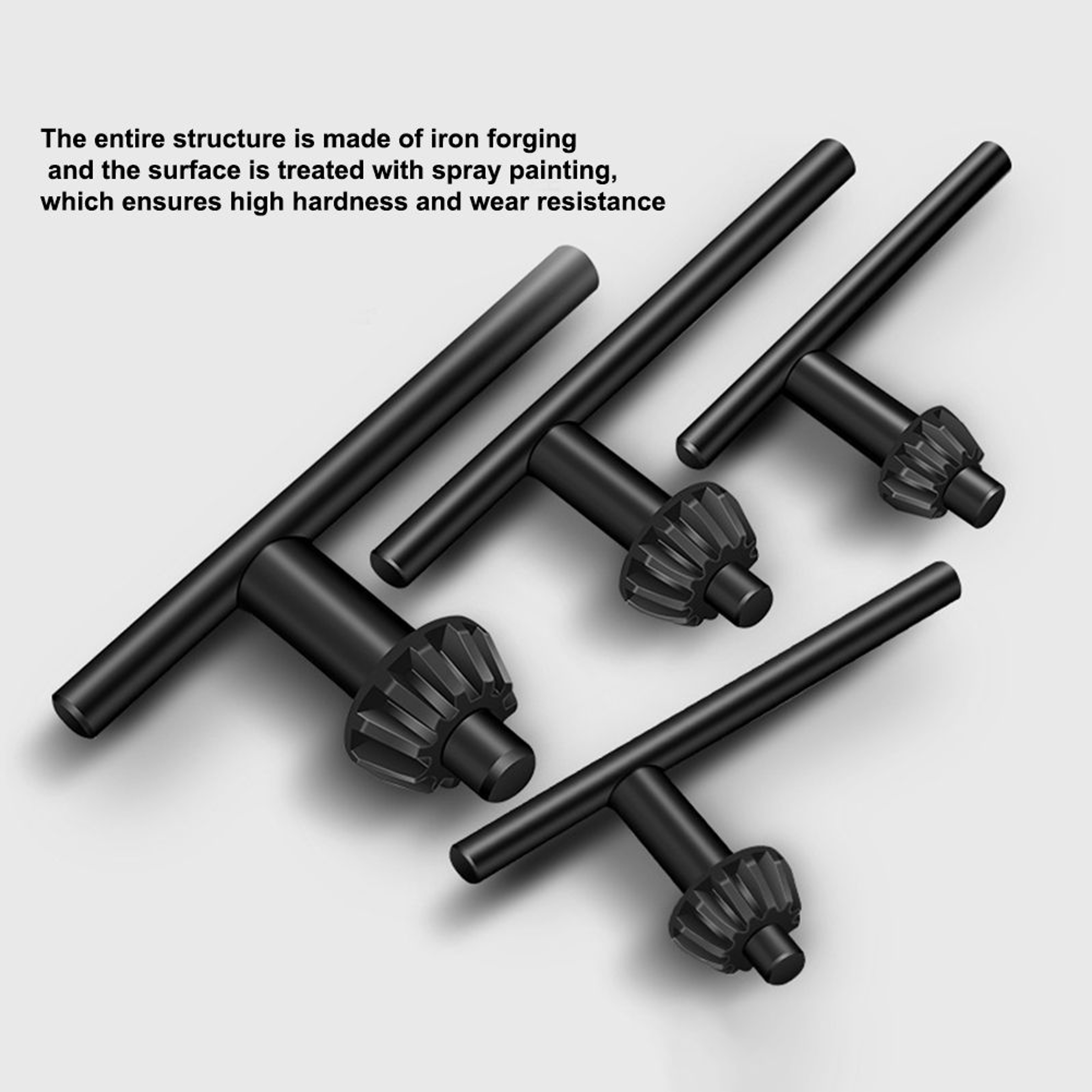 Universal Steel Drill Chuck Key Wrench Set For Electric Hand Drills And Lathes 3