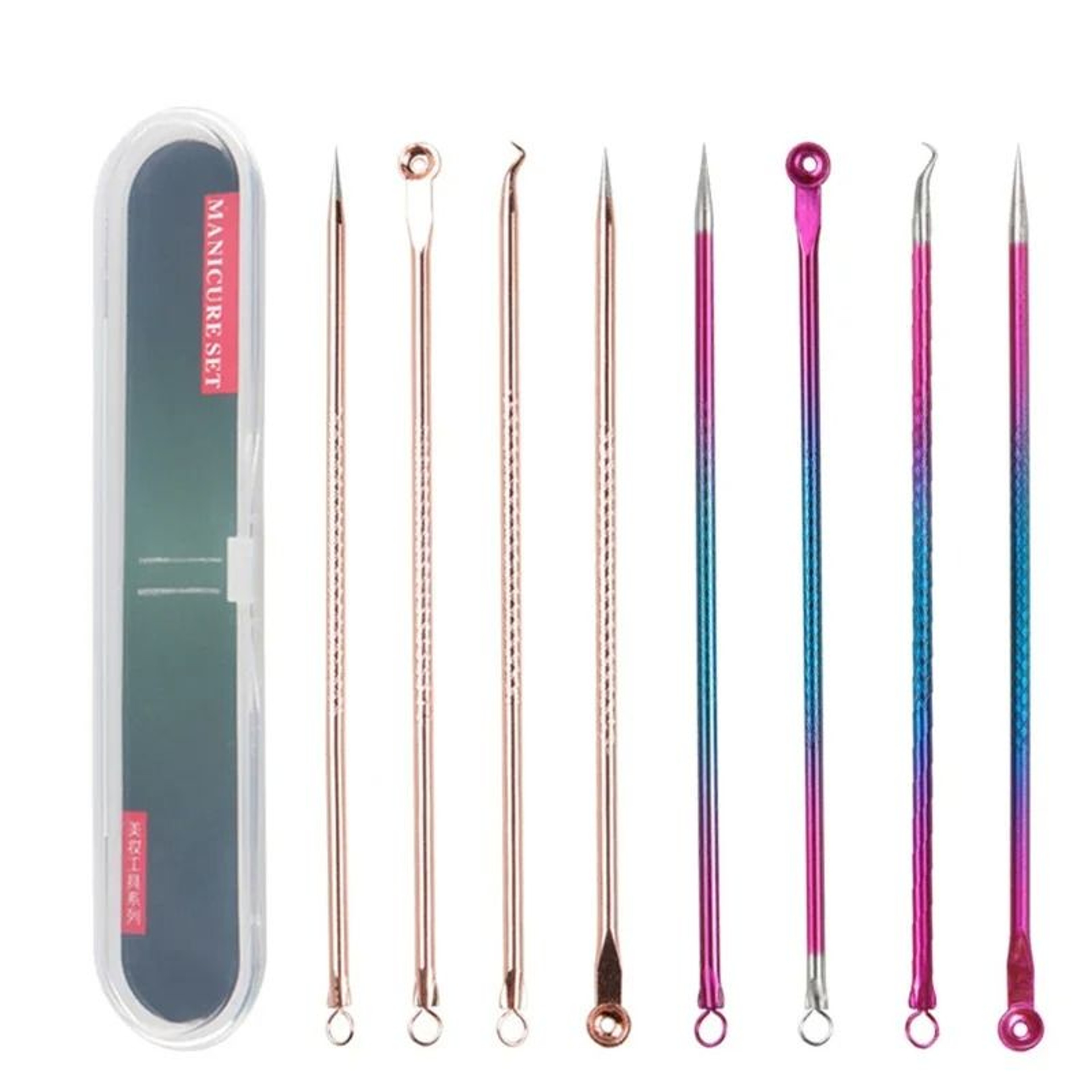 Stainless Steel Pimple Extractor And Whitehead Comedone Removal Kit 5