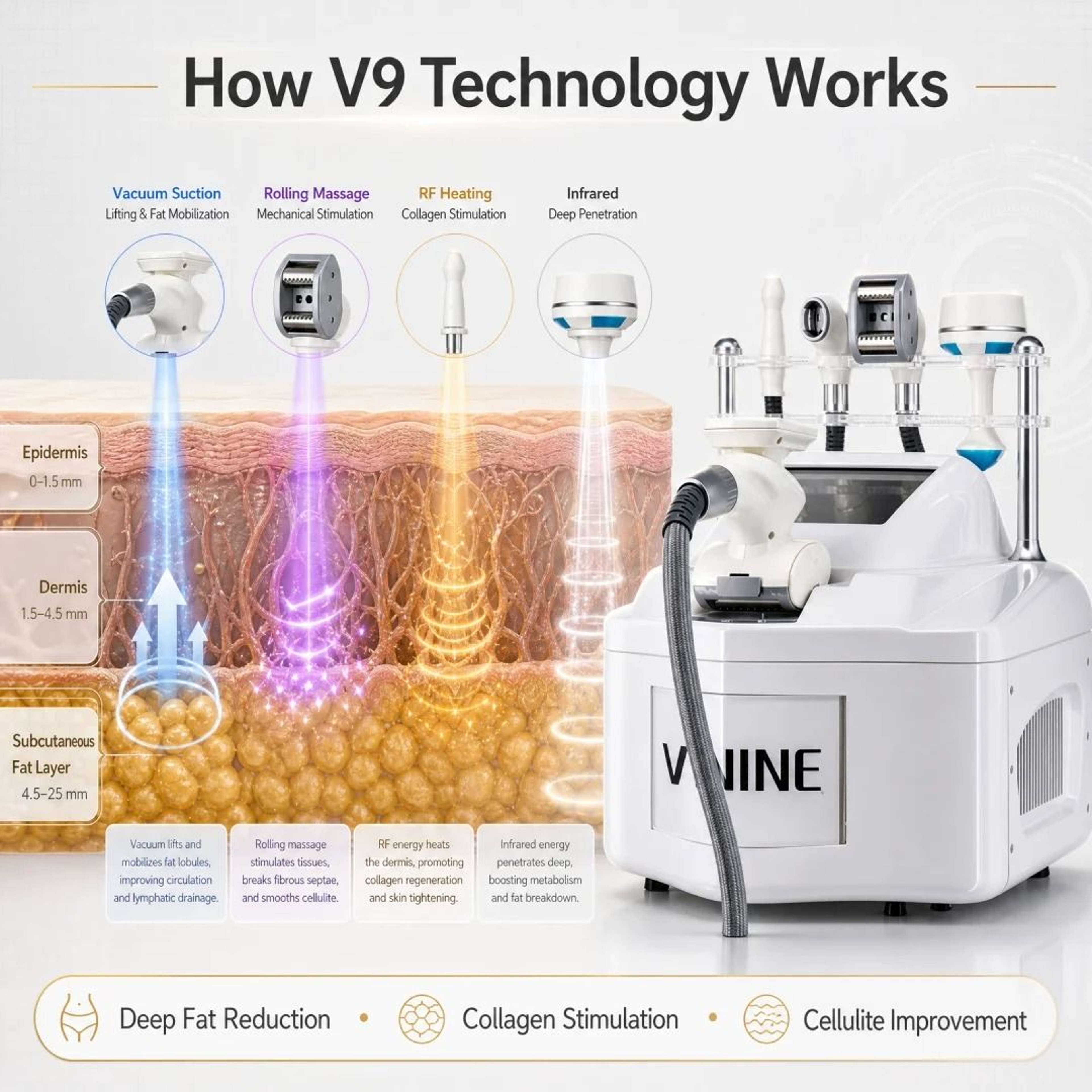 Multi Technology Full Body Contouring Workstation And Thermal Cavitation Sculpting System 4
