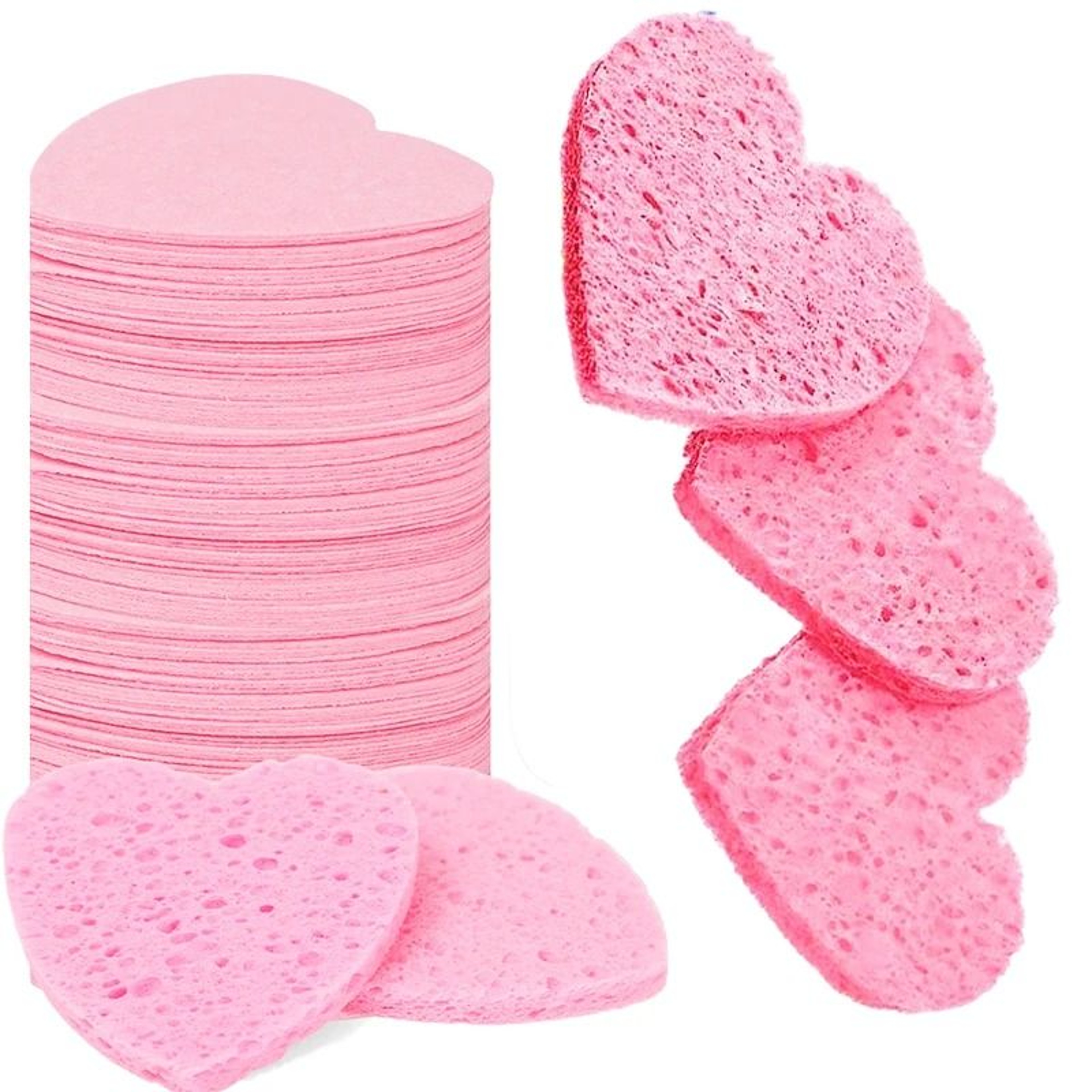 Natural Cellulose Compressed Facial Sponges And Eco Friendly Deep Cleansing Spa Pads 0