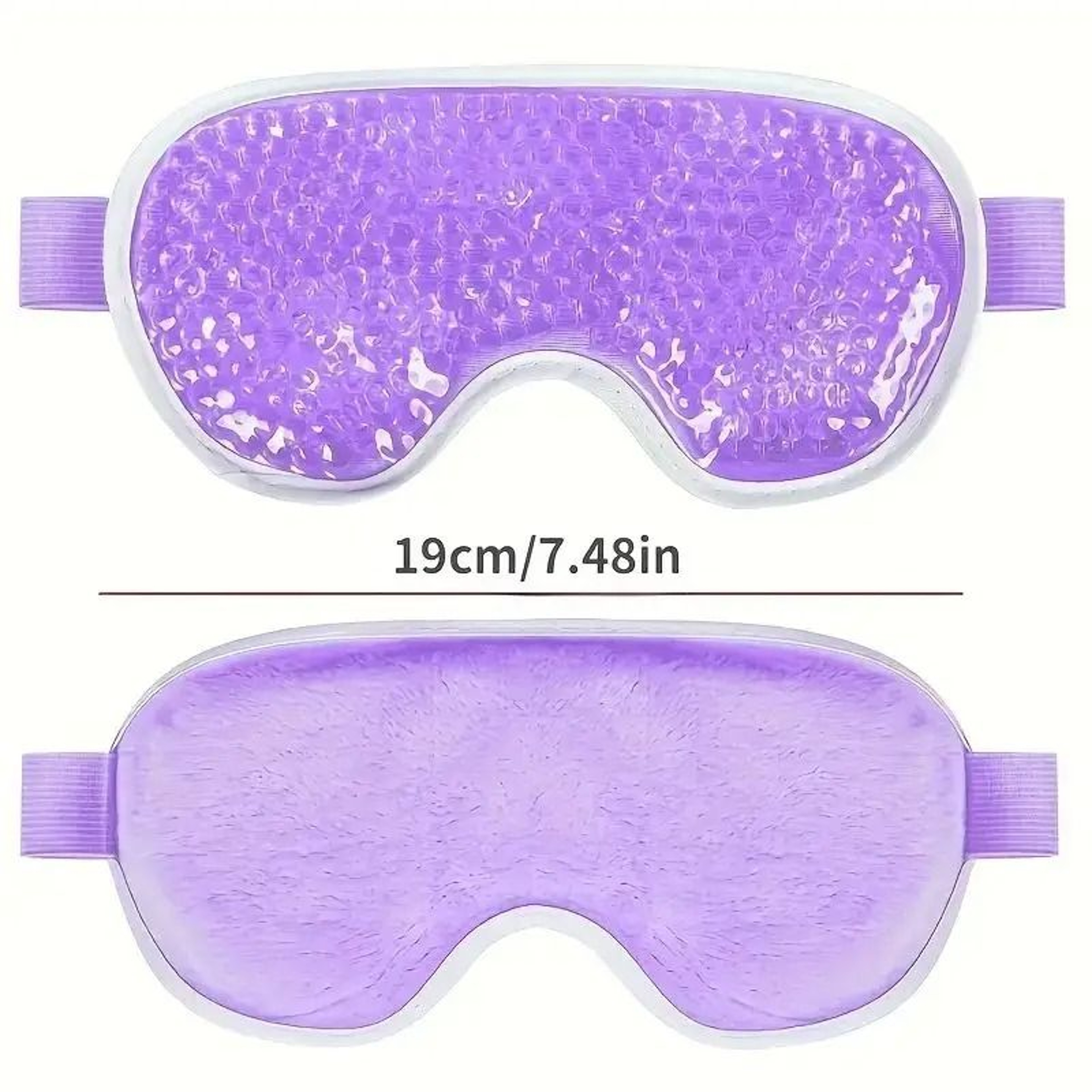 Dual Sided Hot And Cold Therapy Gel Bead Eye Mask With Soft Plush Backing 9