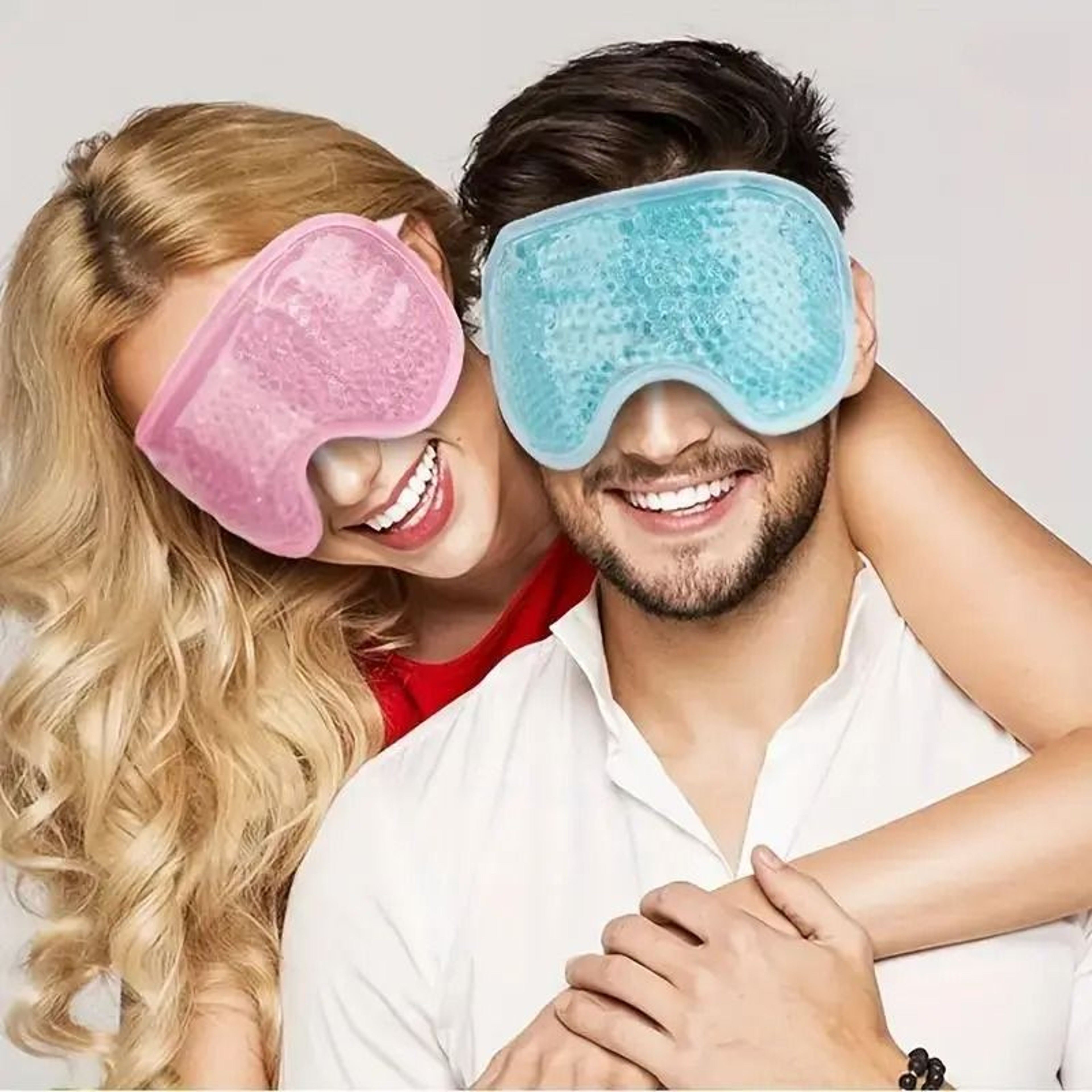 Dual Sided Hot And Cold Therapy Gel Bead Eye Mask With Soft Plush Backing 4