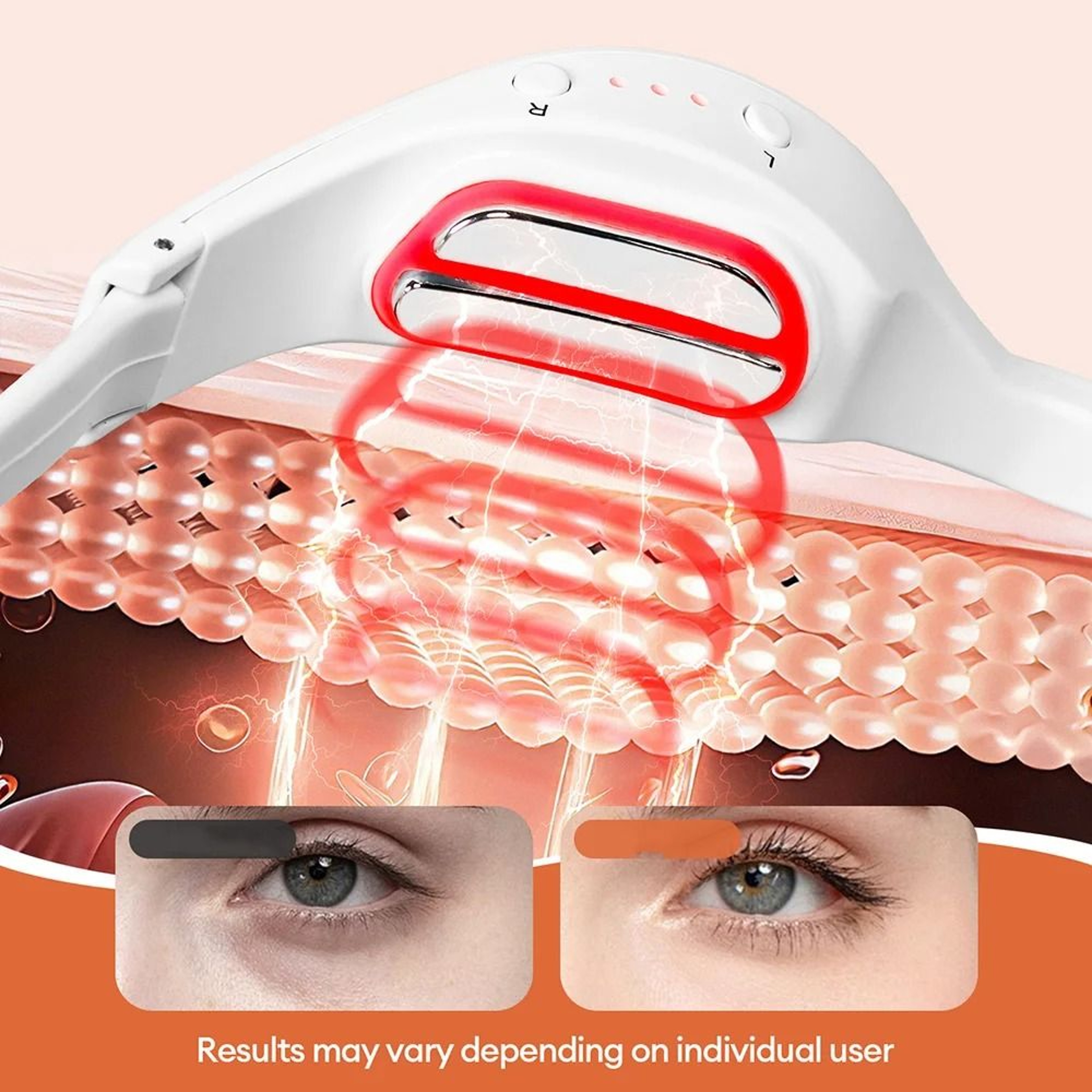 3D Electric Eye Massage Glasses With EMS Microcurrent And Red Light Therapy 3