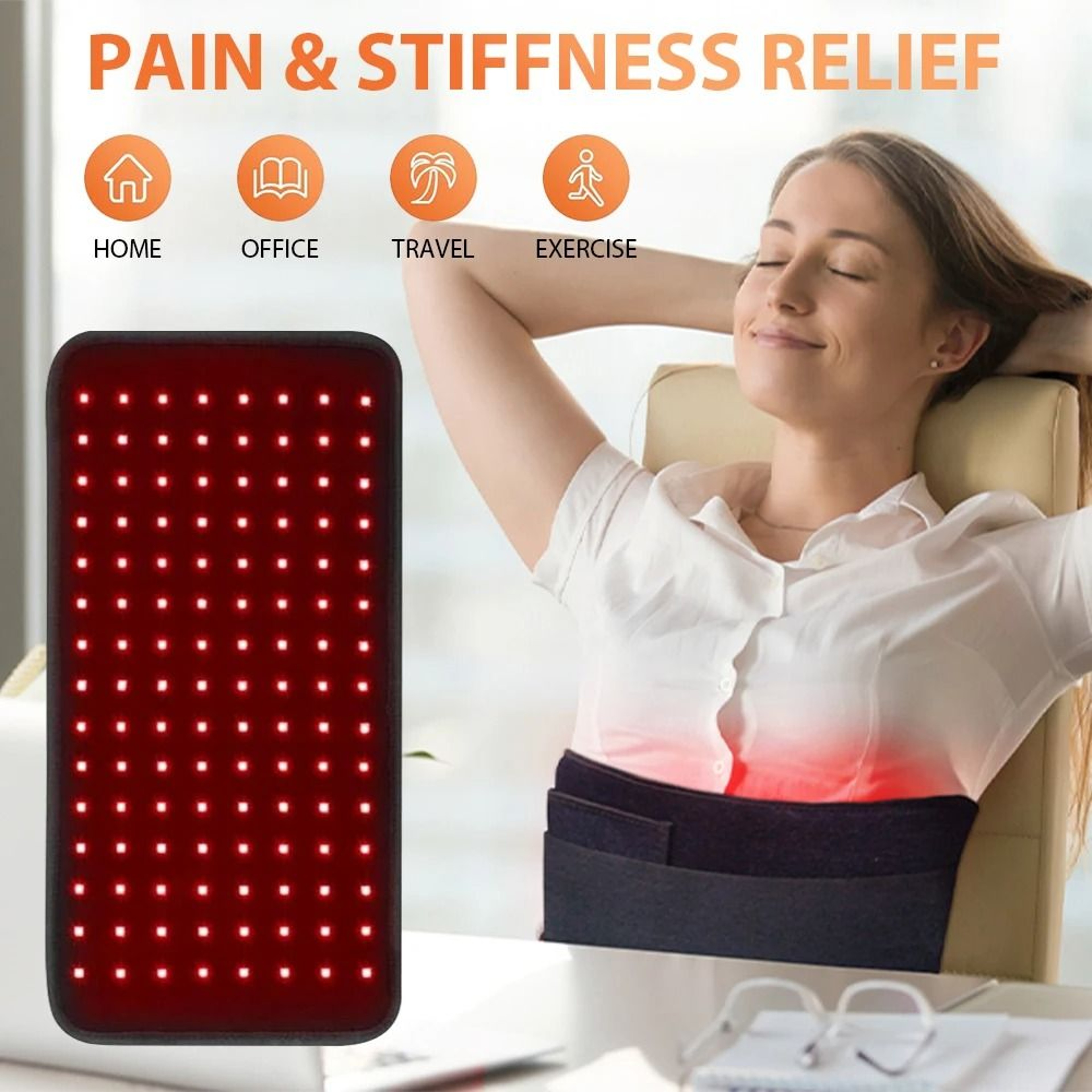 Flexible Full Body Infrared Light Therapy Pad And Targeted Red Light Relief Belt 1