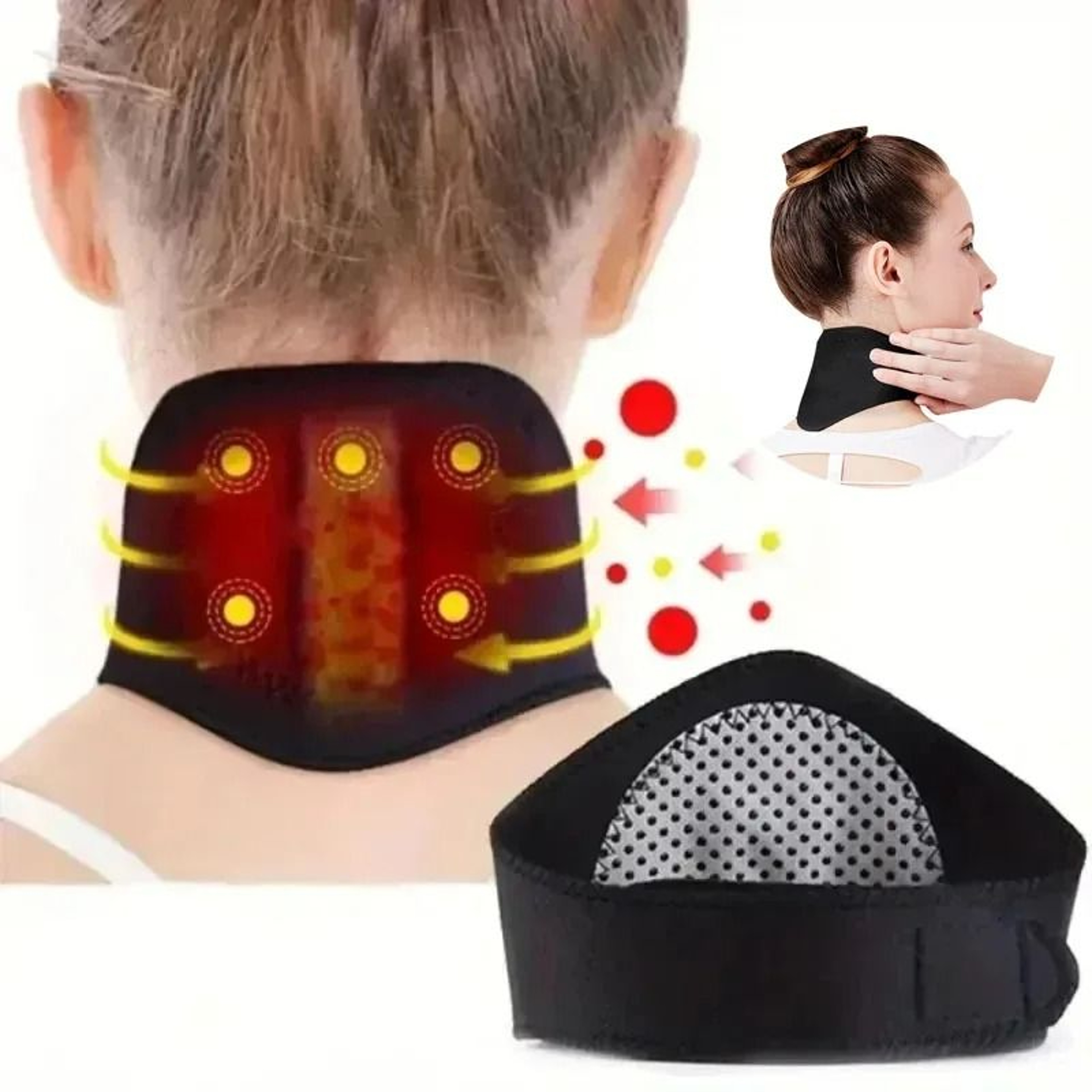 SelfHeating Magnetic Cervical Collar And Portable Neck Relief Wrap 0