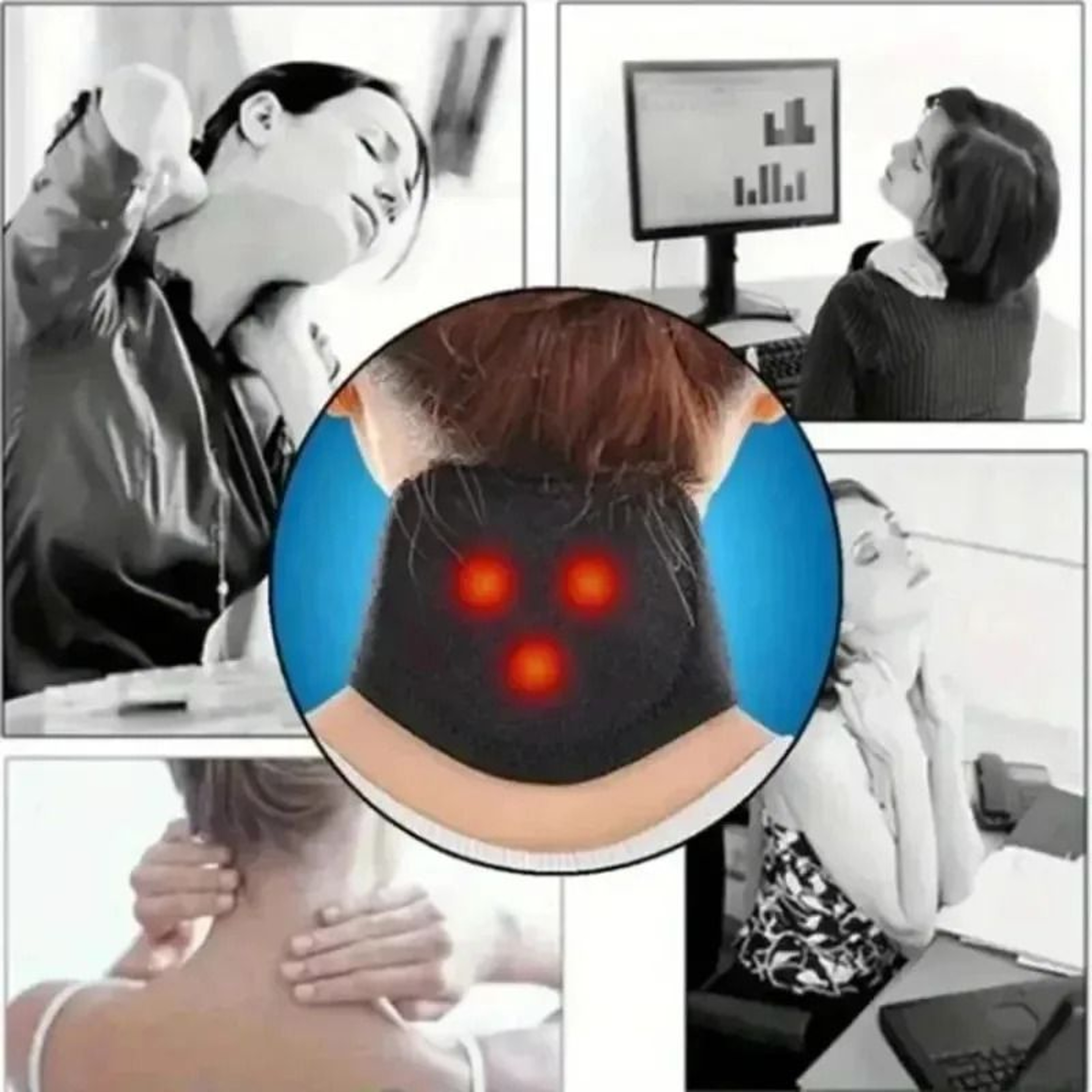 SelfHeating Magnetic Cervical Collar And Portable Neck Relief Wrap 3