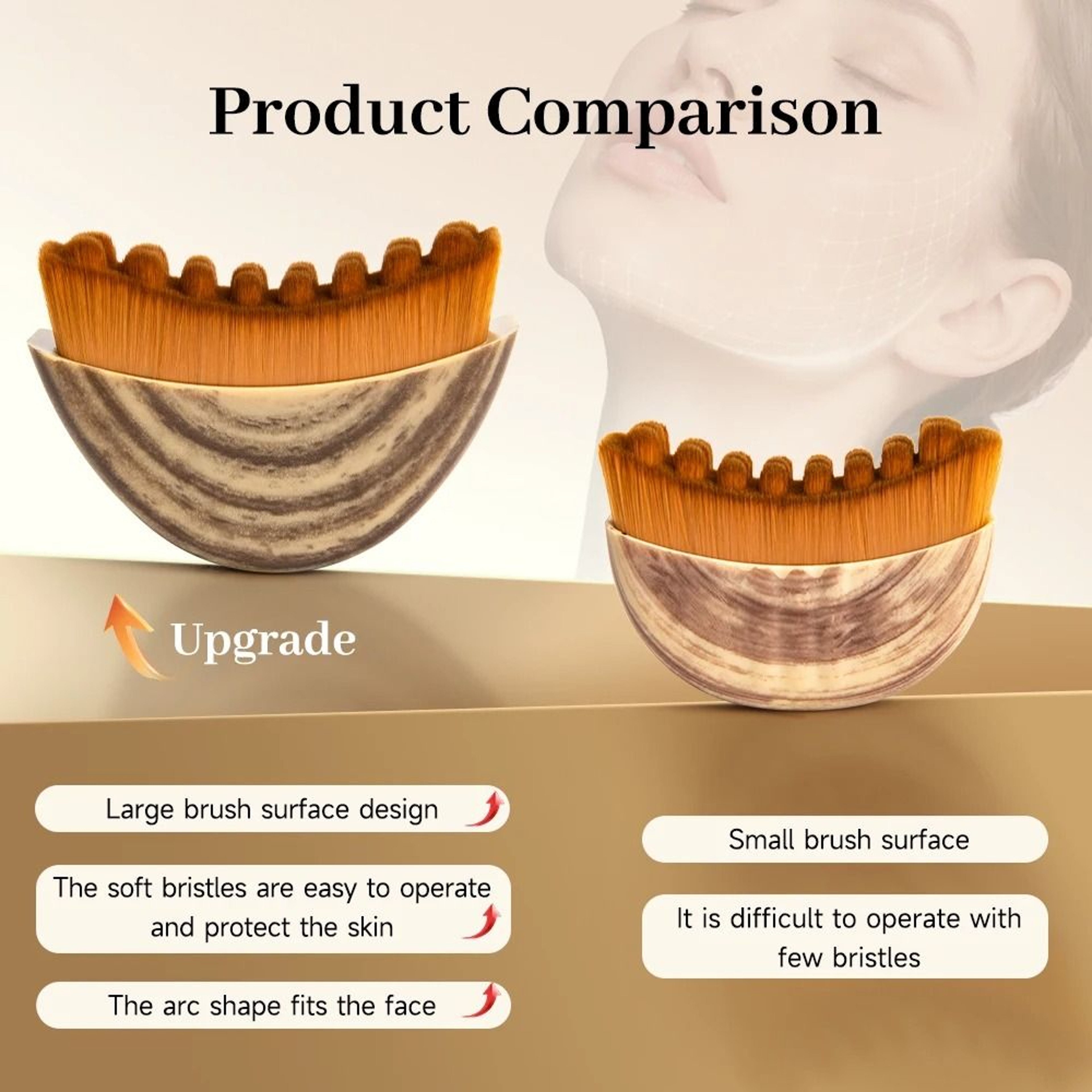 Ergonomic Facial Gua Sha Drainage Brush And Body Scraping Lymphatic Contour Massager 1