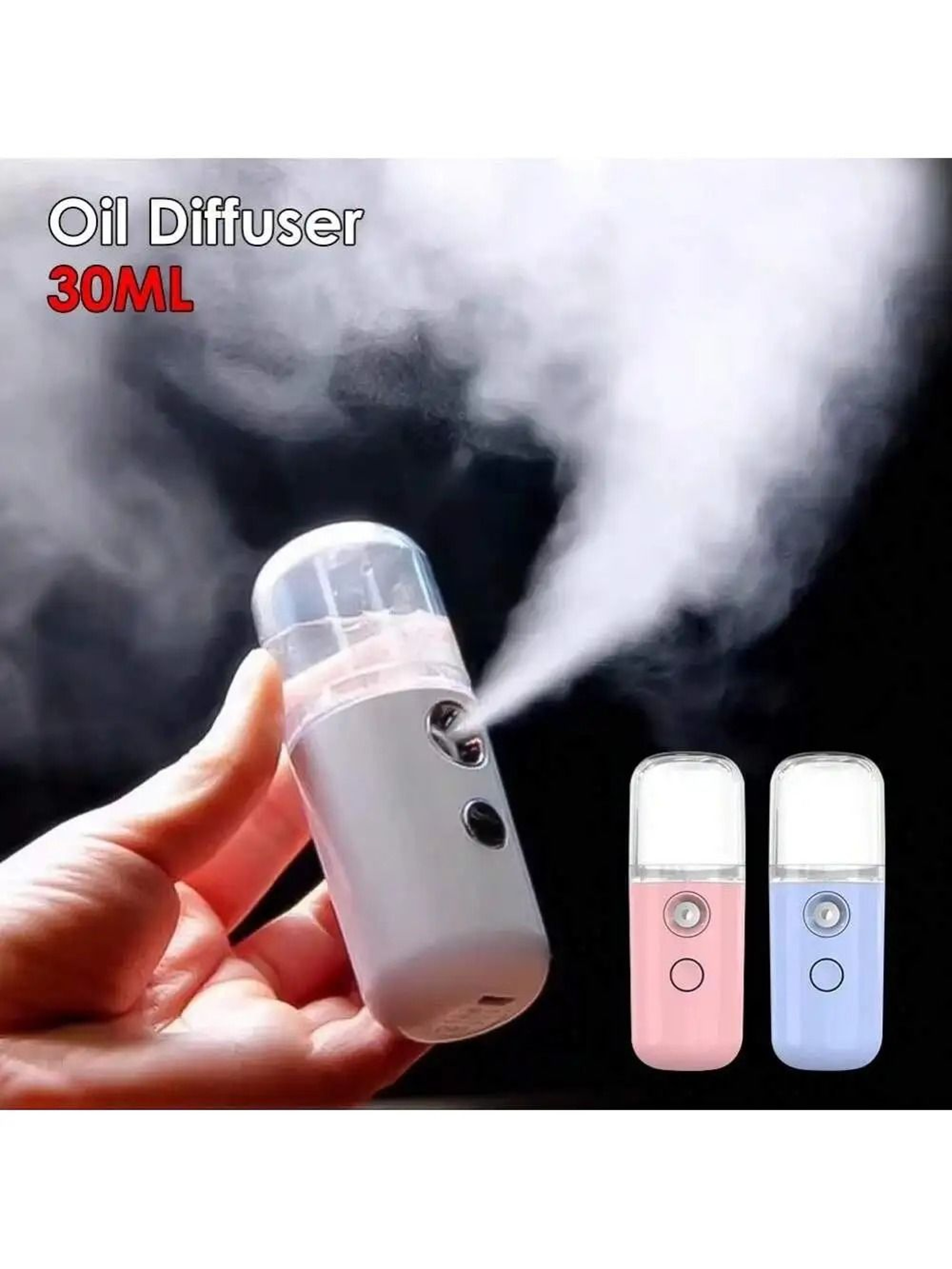 Portable USB Nano Mist Facial Sprayer And Cool Moisture Beauty Steamer 0