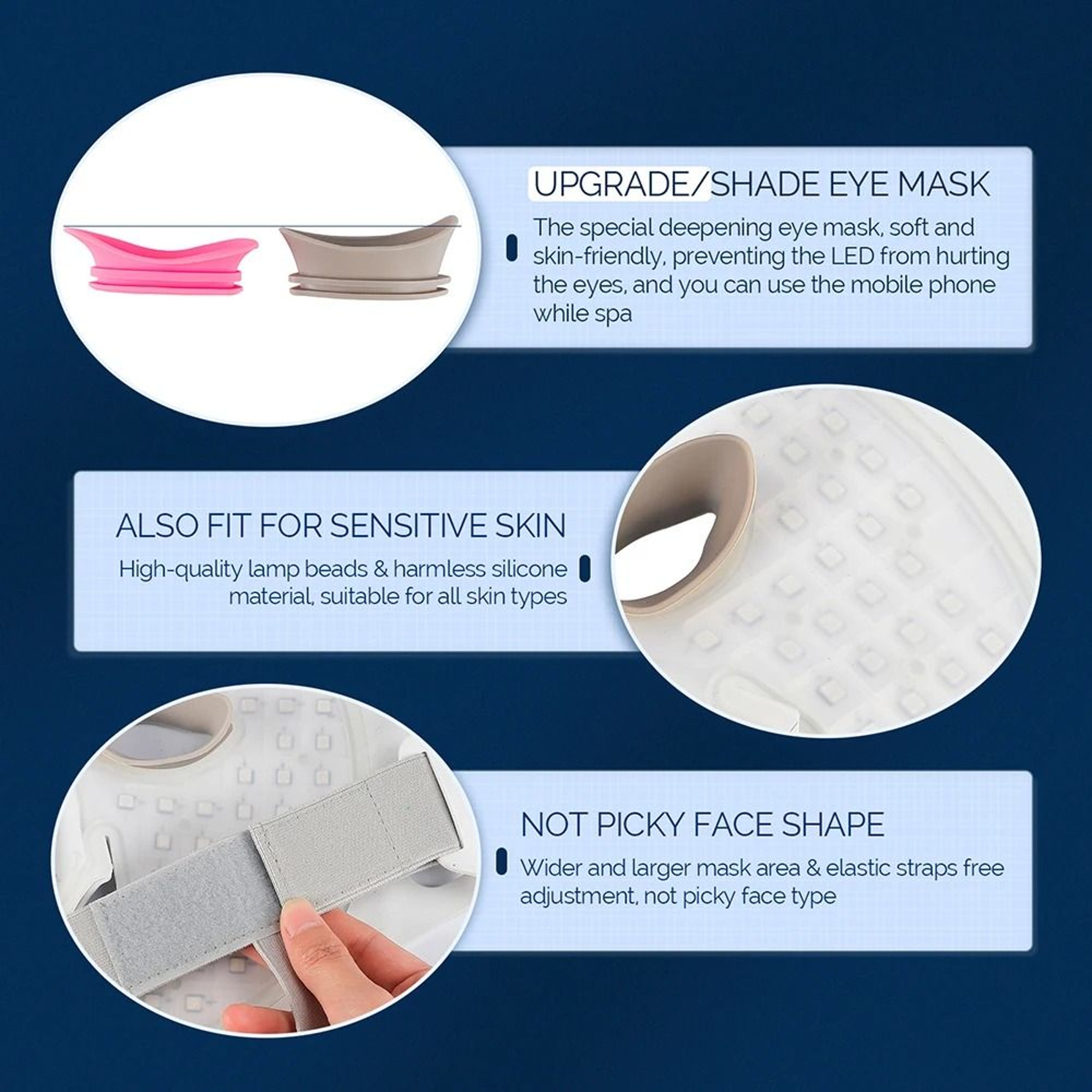 7 Colors LED Silicone Beauty Machine And Skin Care Face Mask 4