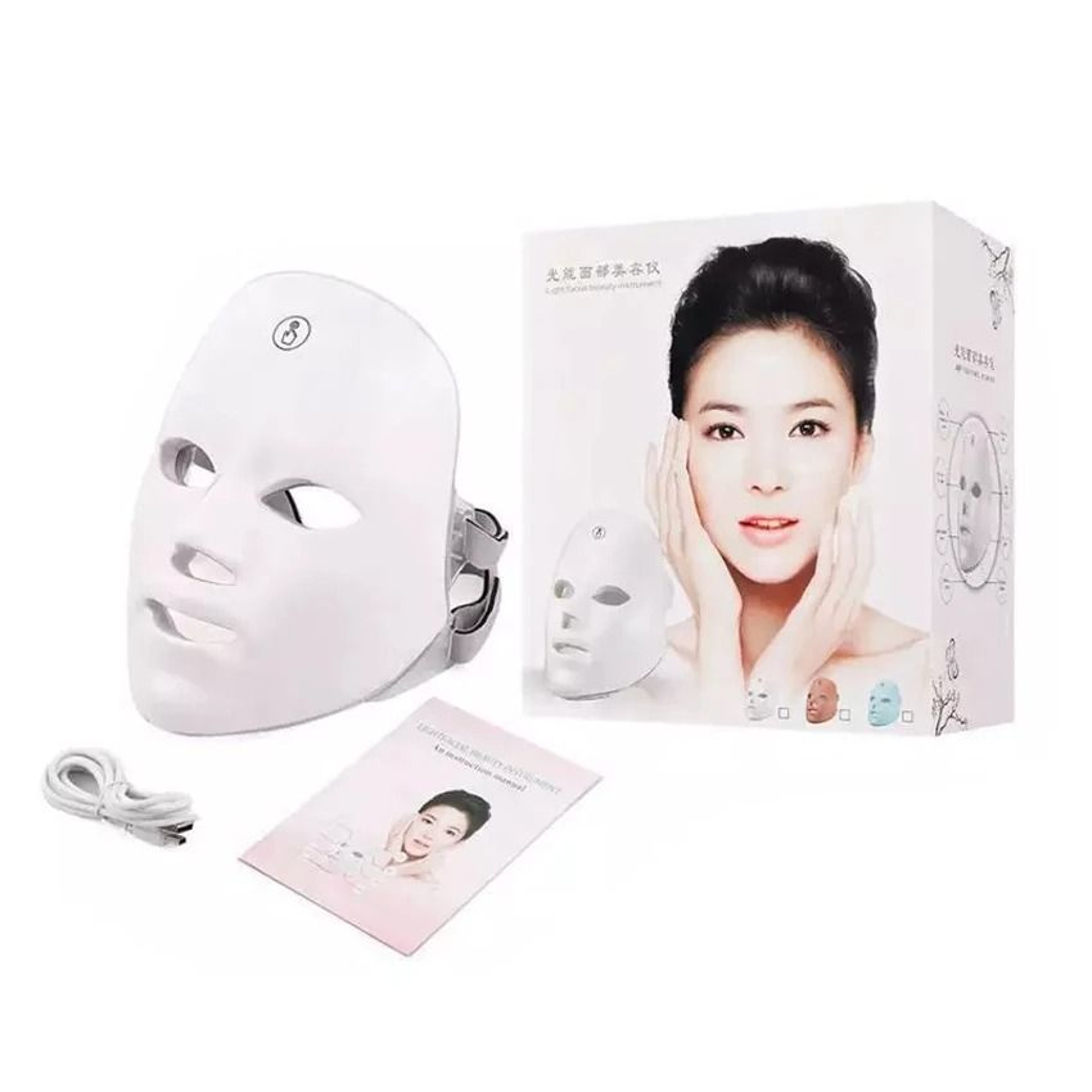 7 Colors Portable Wireless LED Facial Photon Therapy Mask 6