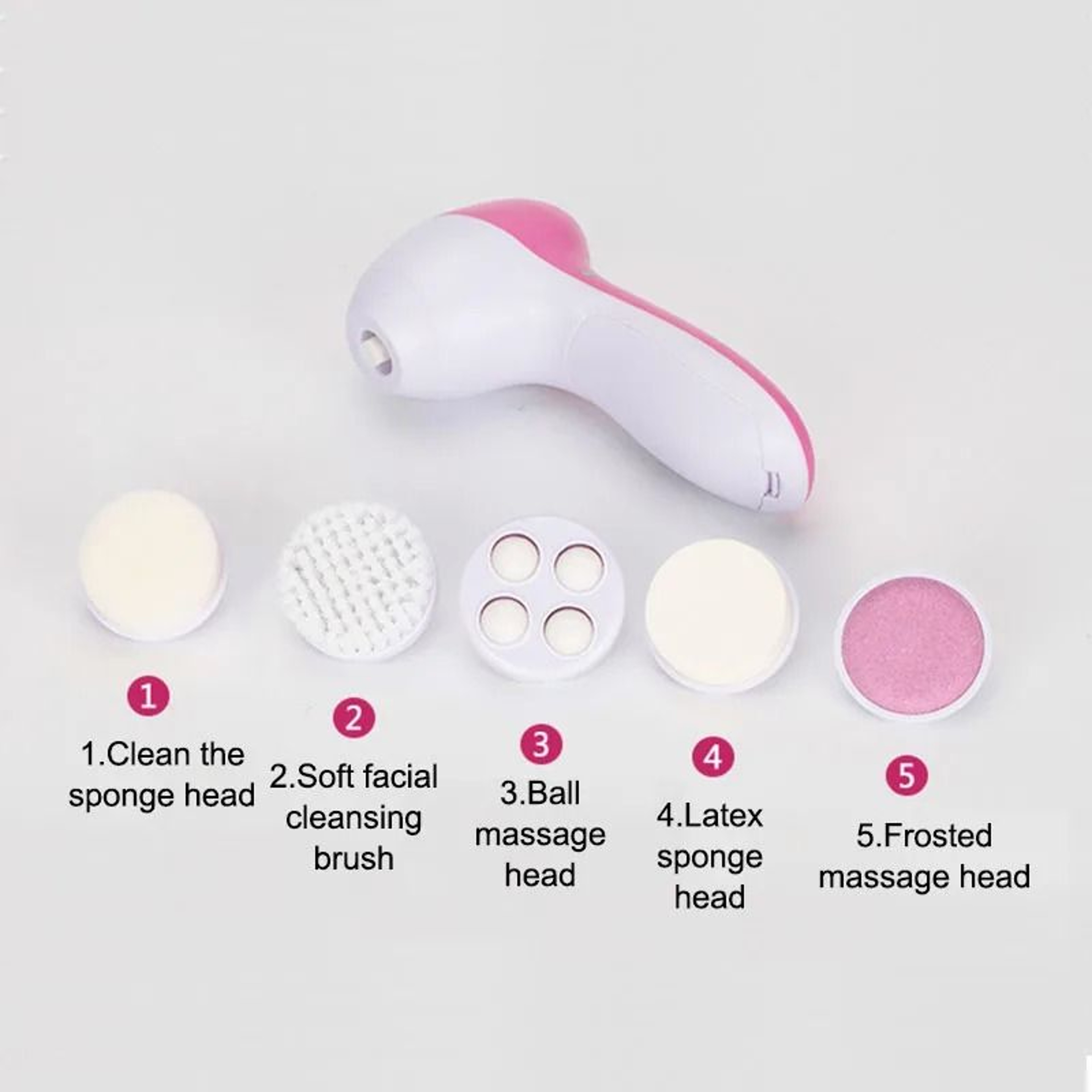 5in1 Electric Facial Cleansing Brush And Massager 2