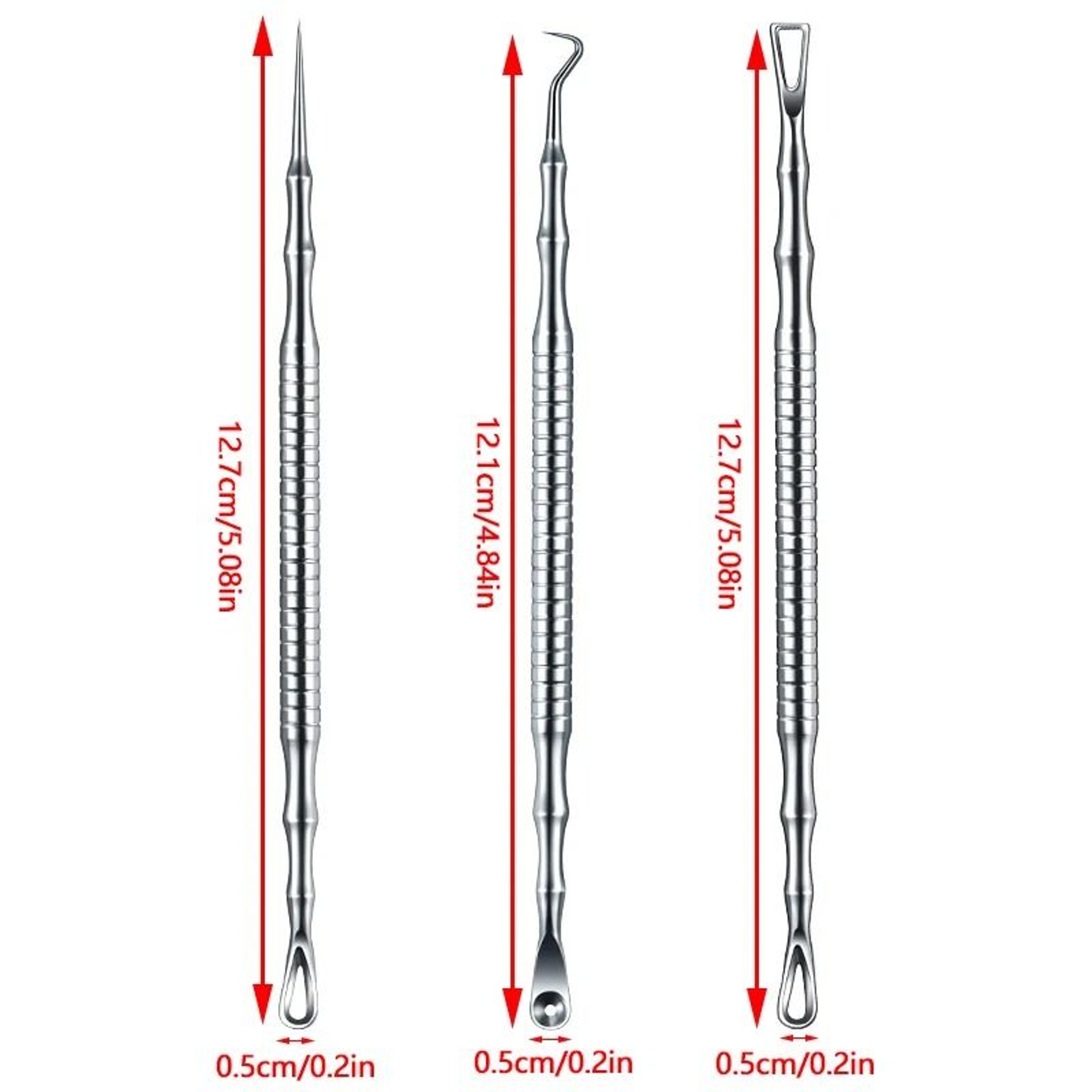 Professional Stainless Steel Milia Extractor And Blemish Removal Needle 5