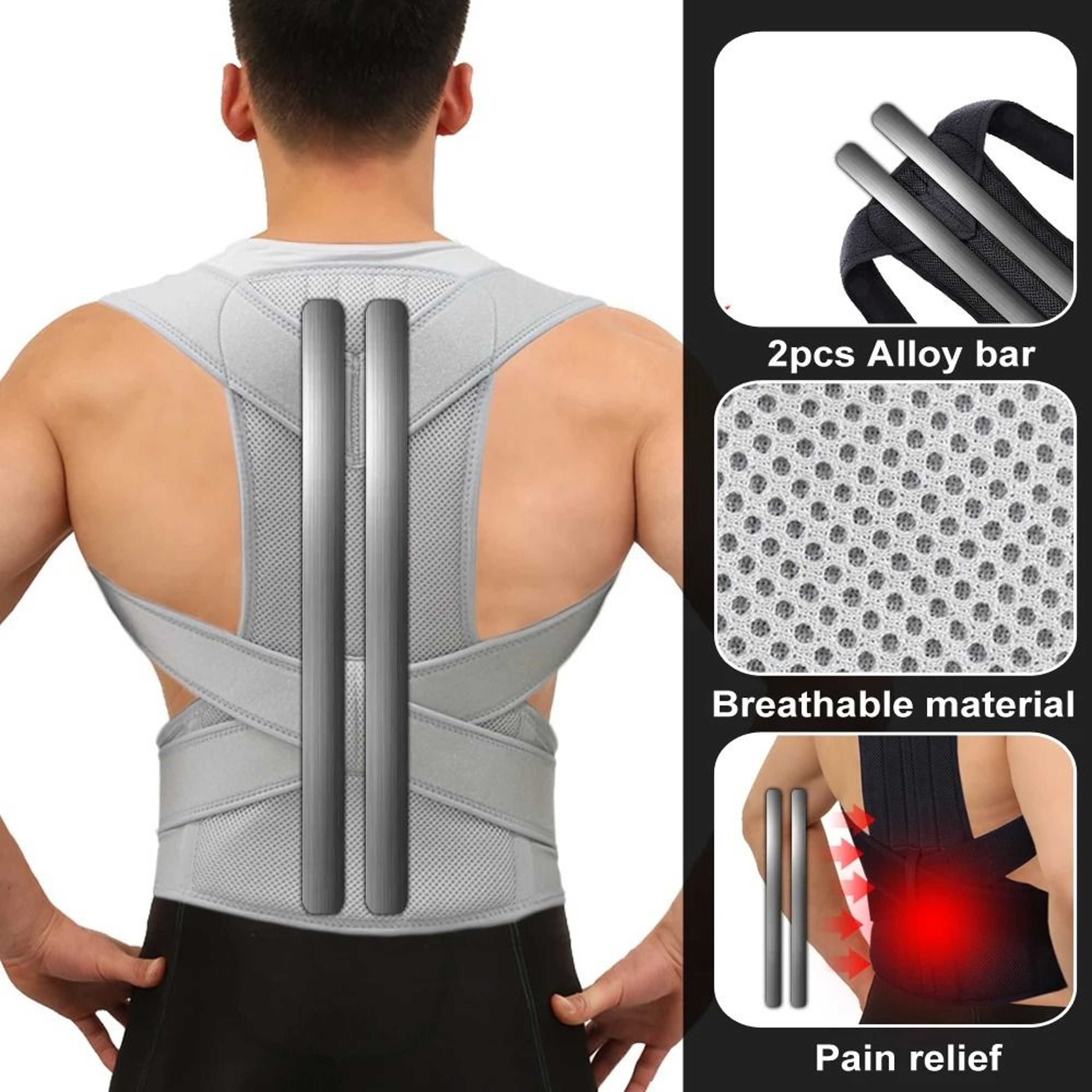 Upper Back Posture Corrector And Clavicle Support Brace 3