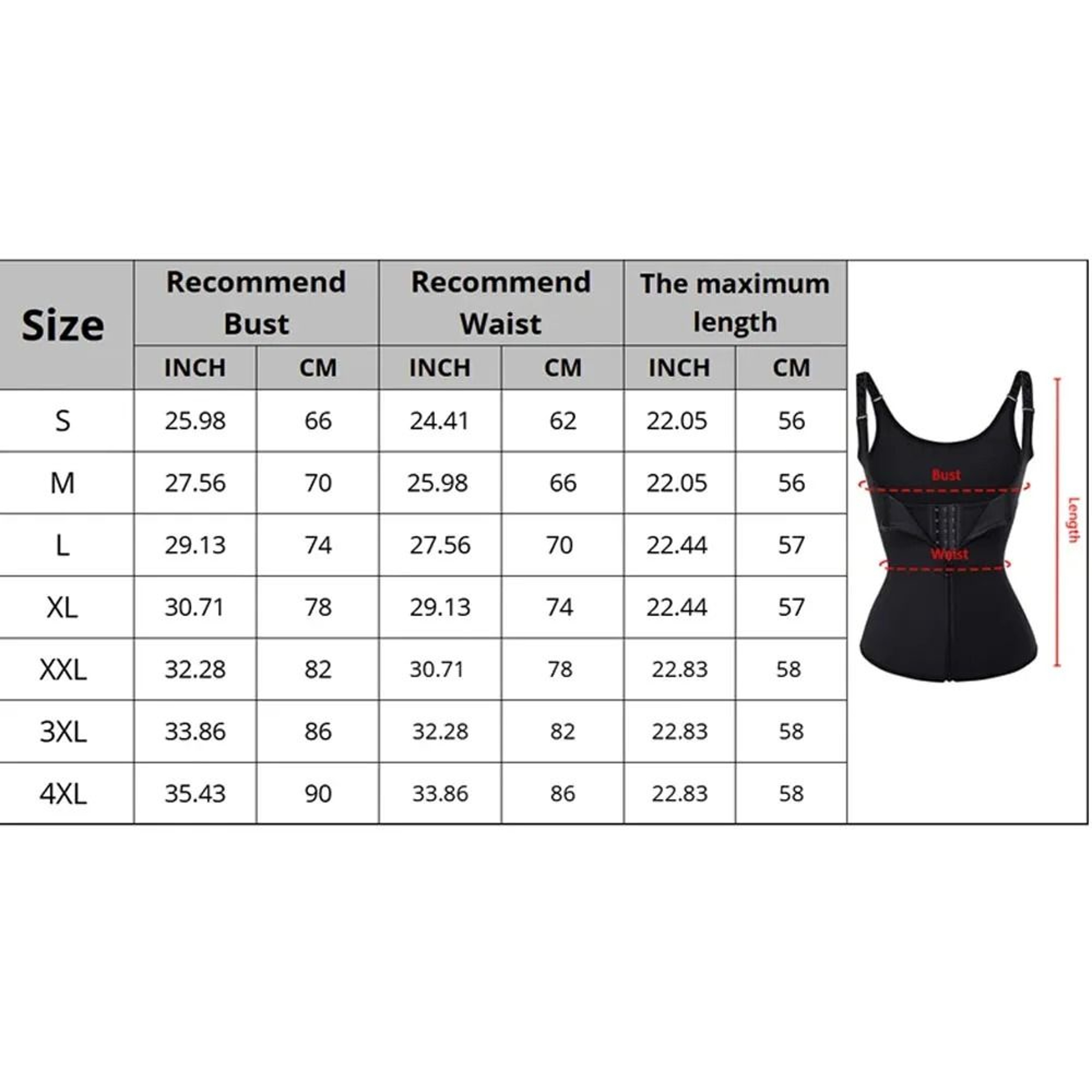 Women Neoprene Sauna Waist Trainer Vest and Zipper Body Shaper Corset – view 6