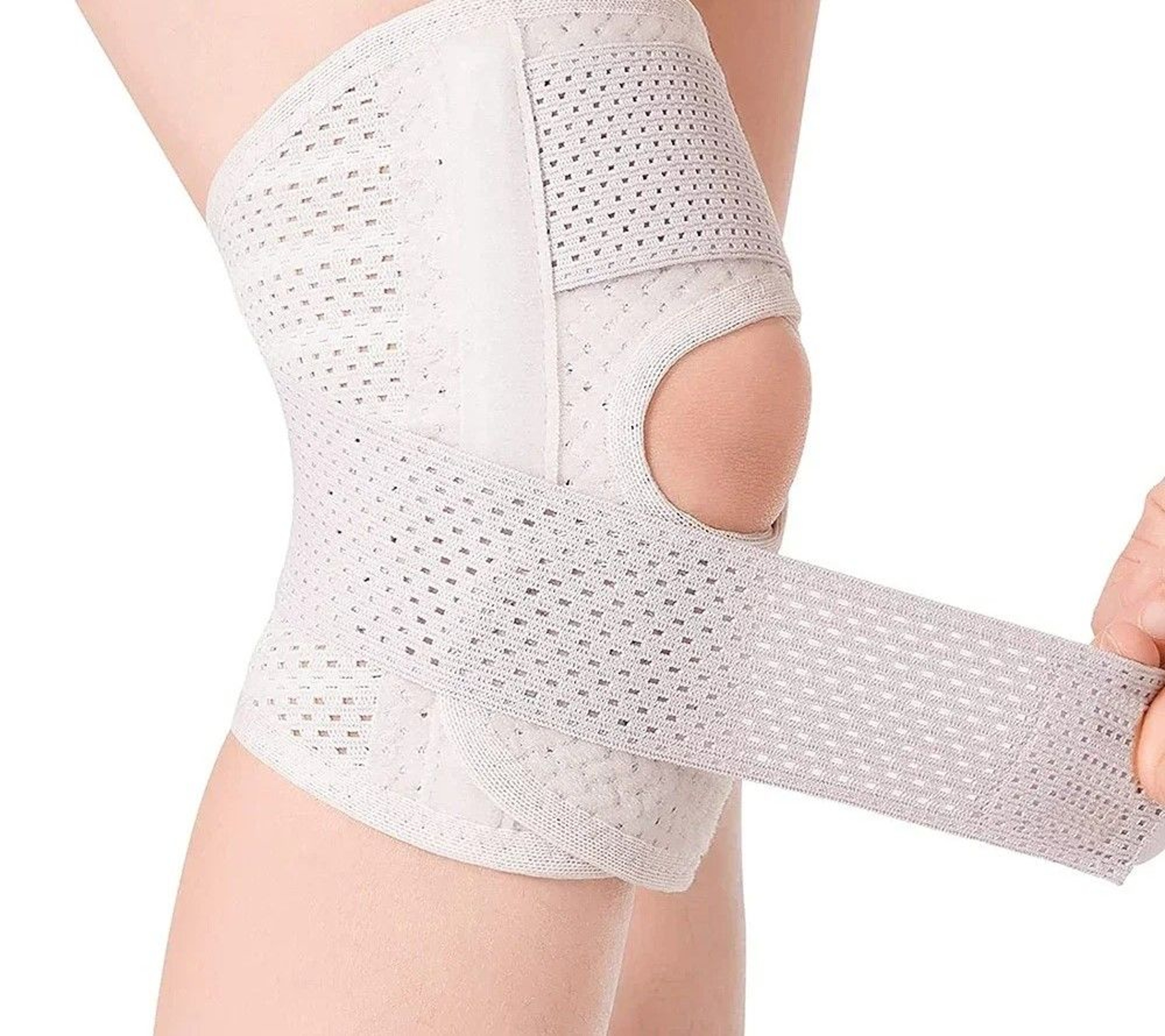 Knee Brace With Dual Side Stabilizers And Patella Gel Pad 0