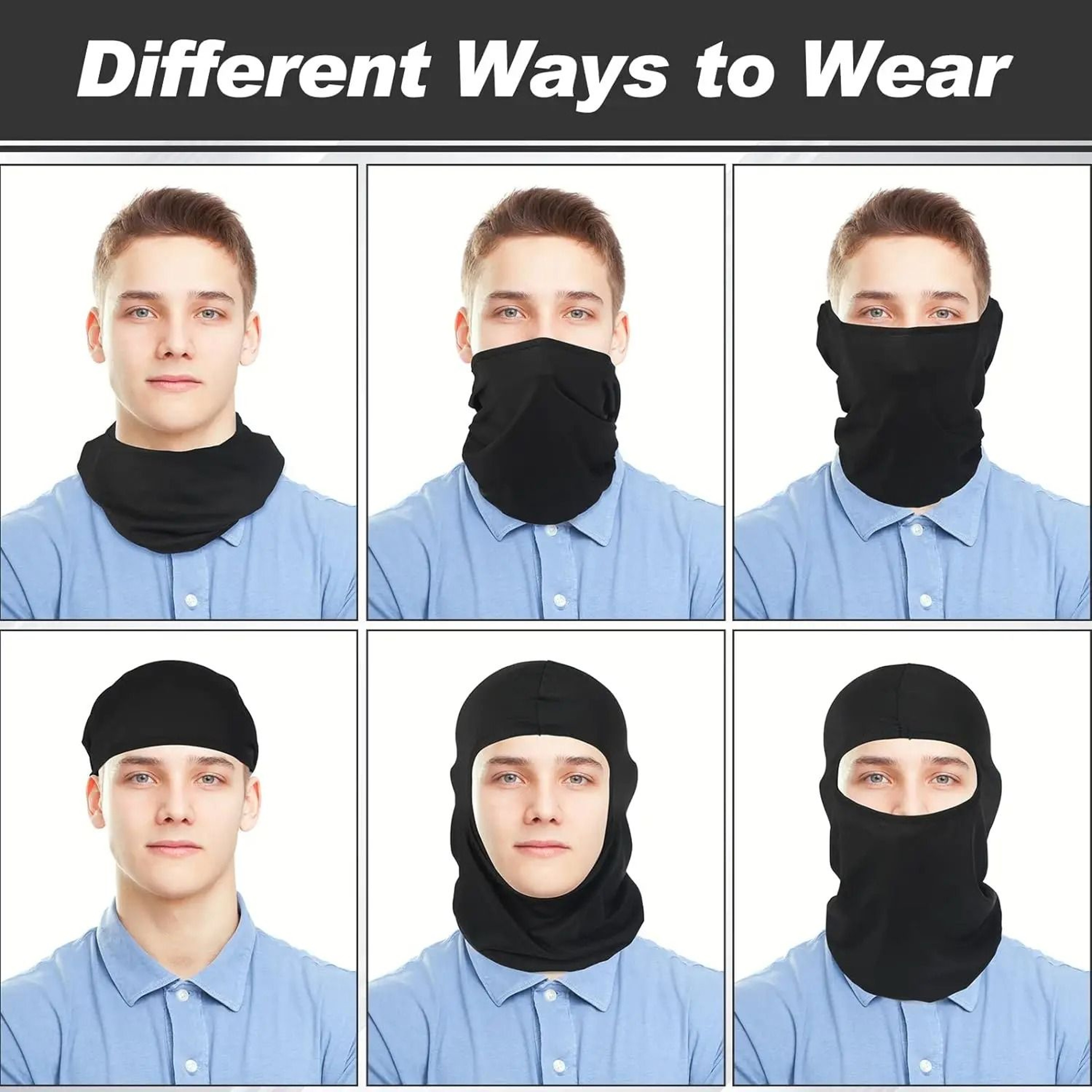 Full Face Protection Balaclava And Breathable Sports Helmet Liner 4
