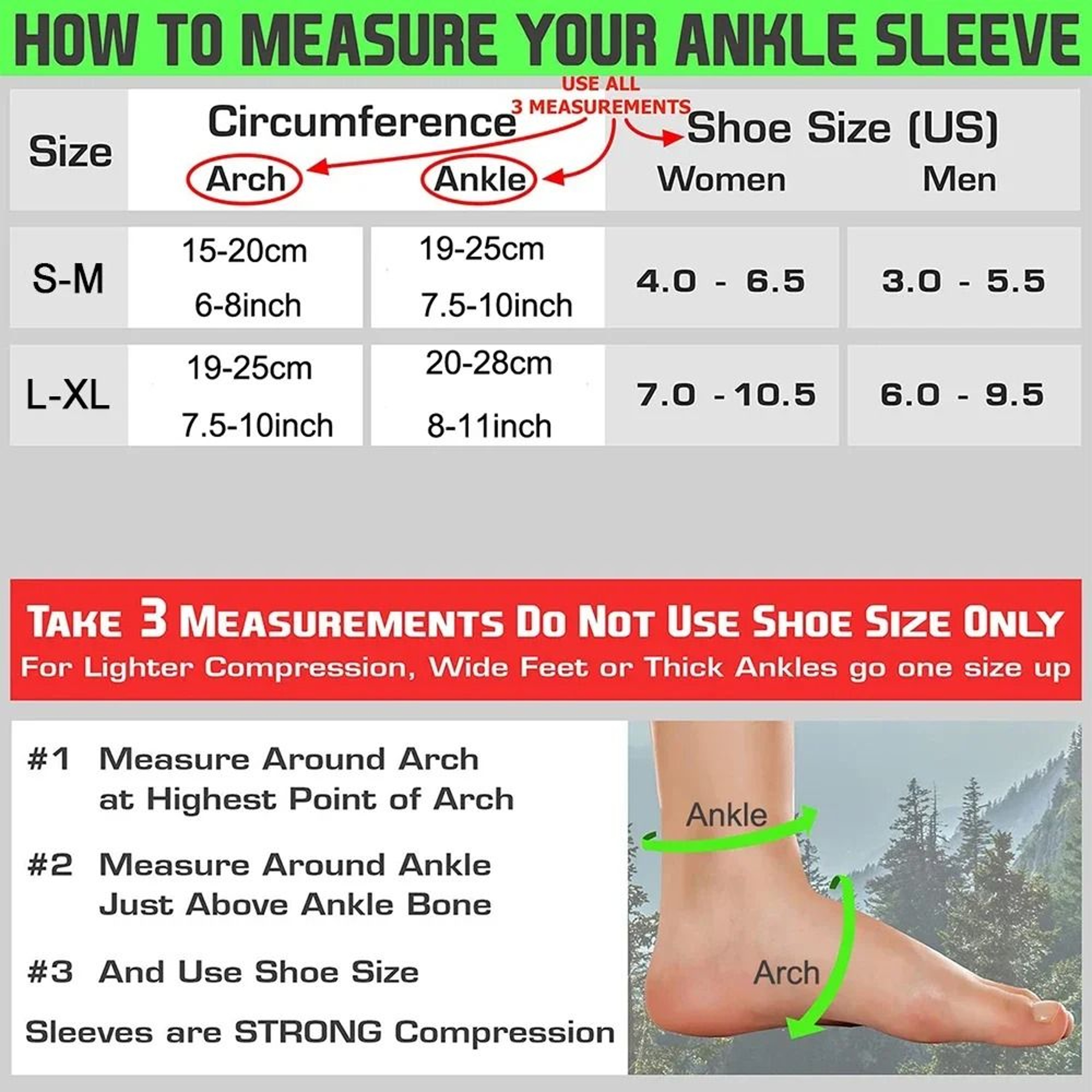 Elastic Woven Compression Ankle Brace And Arch Support Sleeves 1