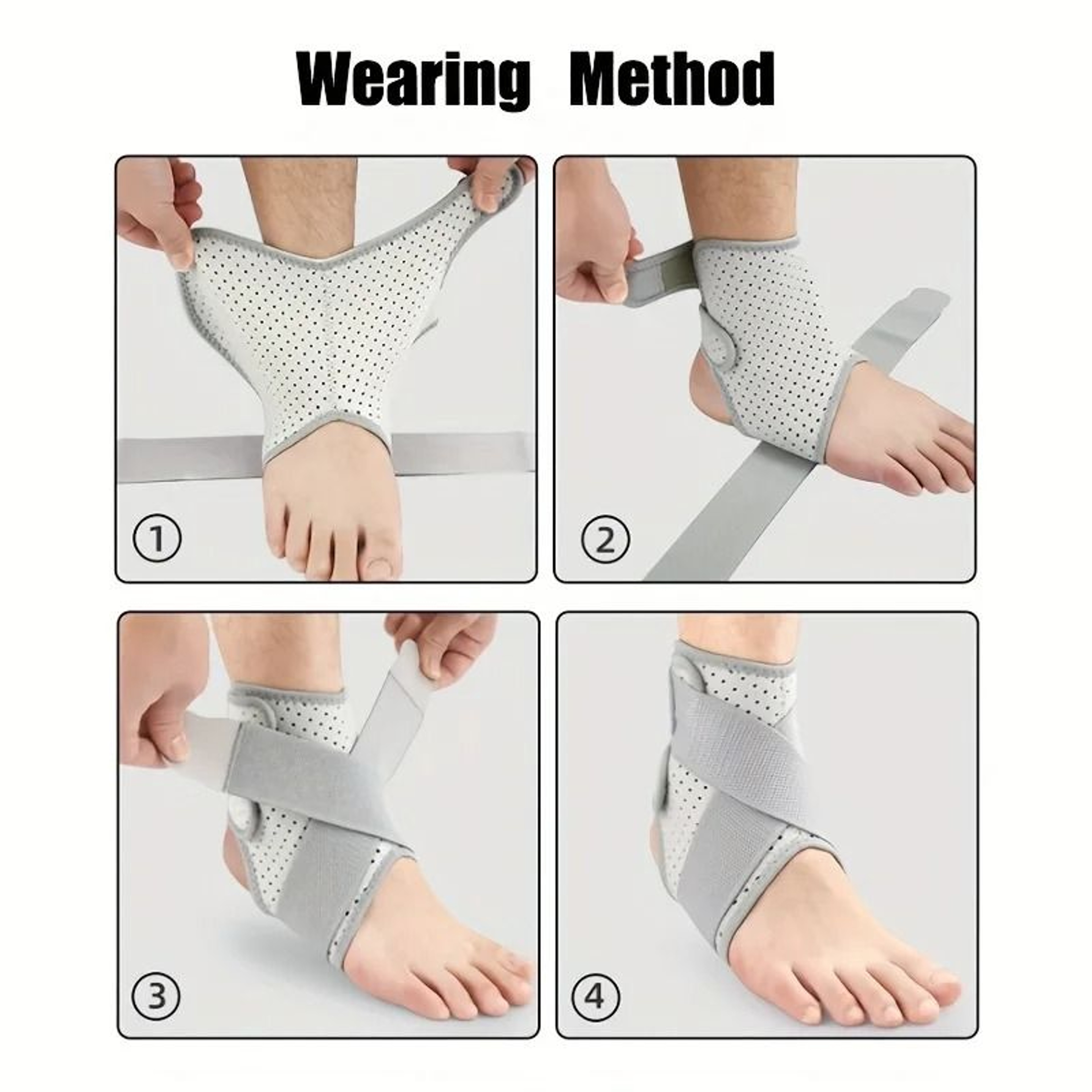 Premium Ankle Brace For Sprained Ankle With Side Stabilizers For Men And Women 3