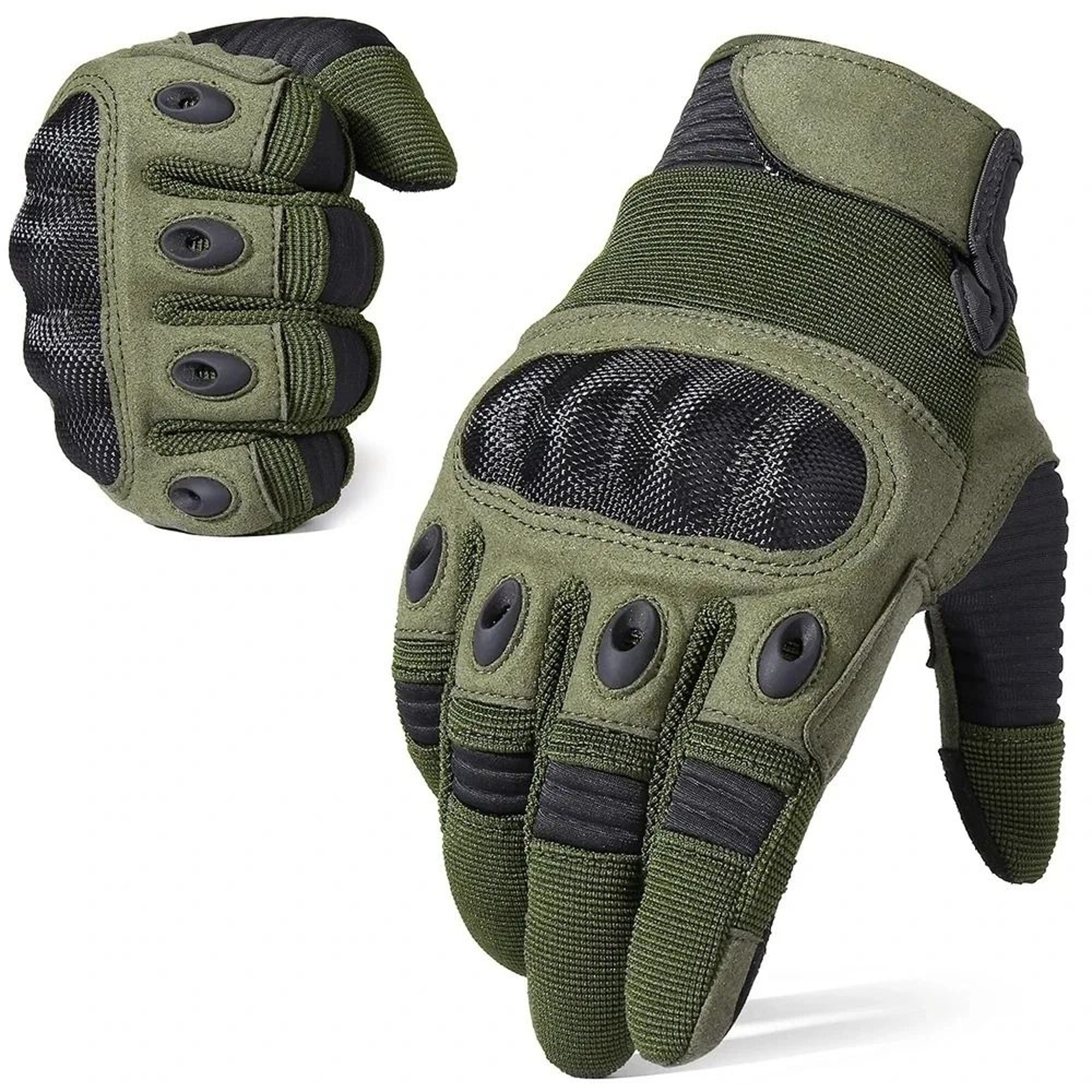 Premium Mens FullFinger Tactical Gloves With Hard Shell Knuckle Protection 0